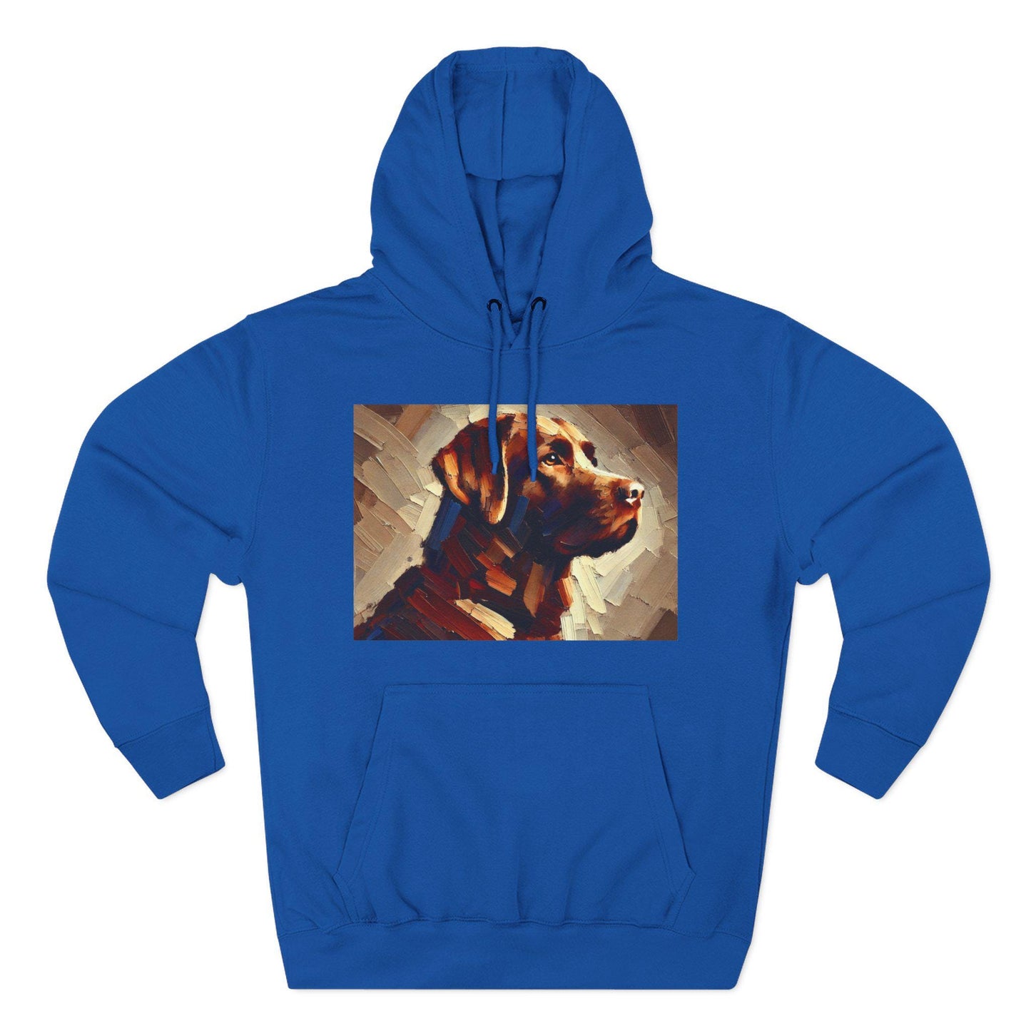 Labrador Retriever Fleece Hoodie, Colorful Pet Lover Apparel, Modern Dog Portrait Sweatshirt, Cozy Birthday Gift Idea, Soft Lab Dog Hoodie