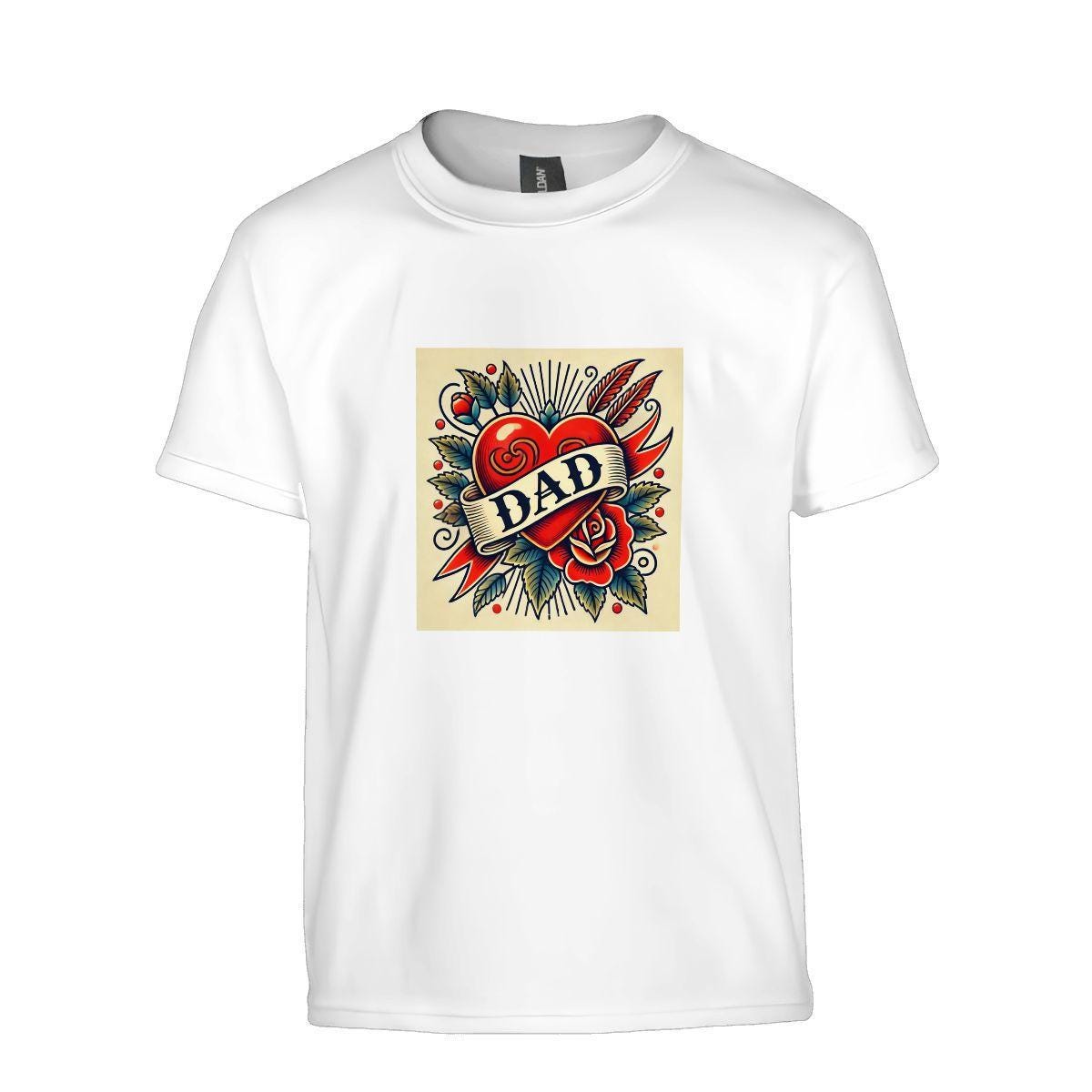 Kids Tee, Fun DAD Youth T-Shirt, Unique Birthday Gift, Casual Vacation Wear, Original Art Tee, Kid's Fashion, Playful Design, Back To School