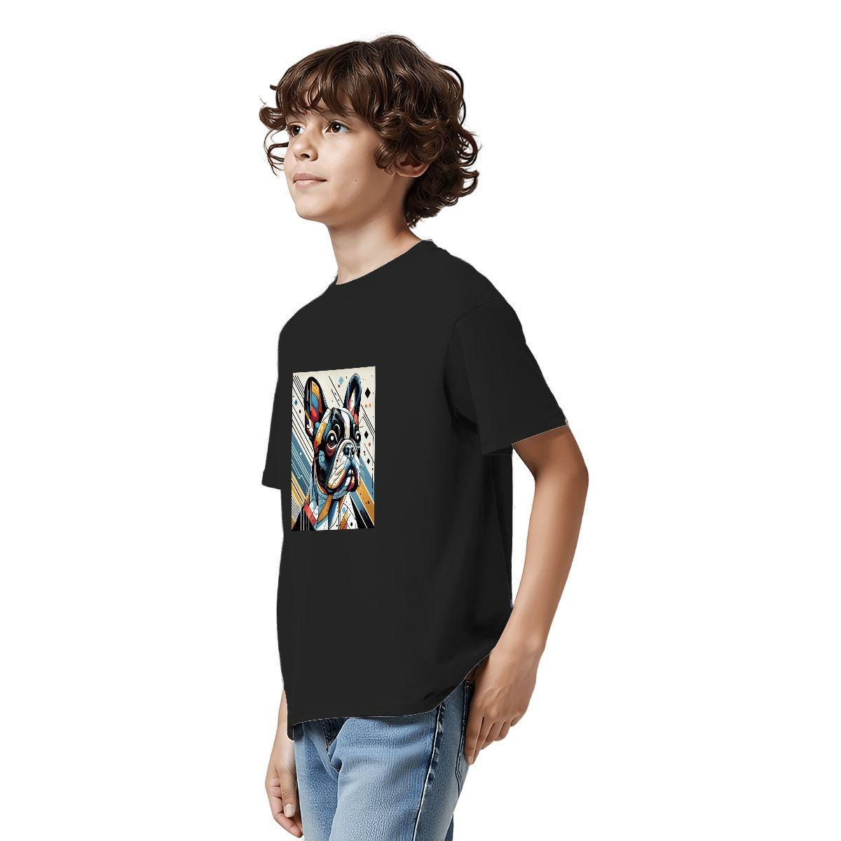 Kids Tee, Fun French Bulldog Youth T-Shirt, Unique Birthday Gift, Casual Vacation Wear, Original Frenchie Tee, Kid's Fashion, Back To School