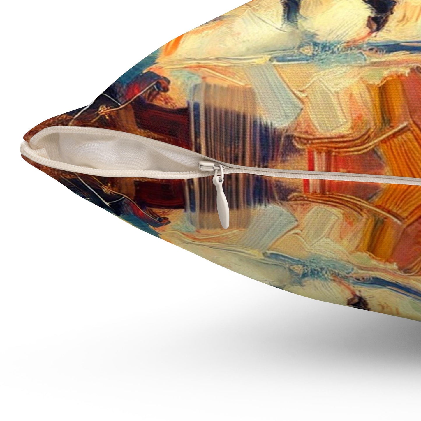 Square Pillow Modern Southwestern Cowboy Design, Housewarming Gift, Retro Charm, Soft Throw Pillow, Home Decor, Horse Lover Gift