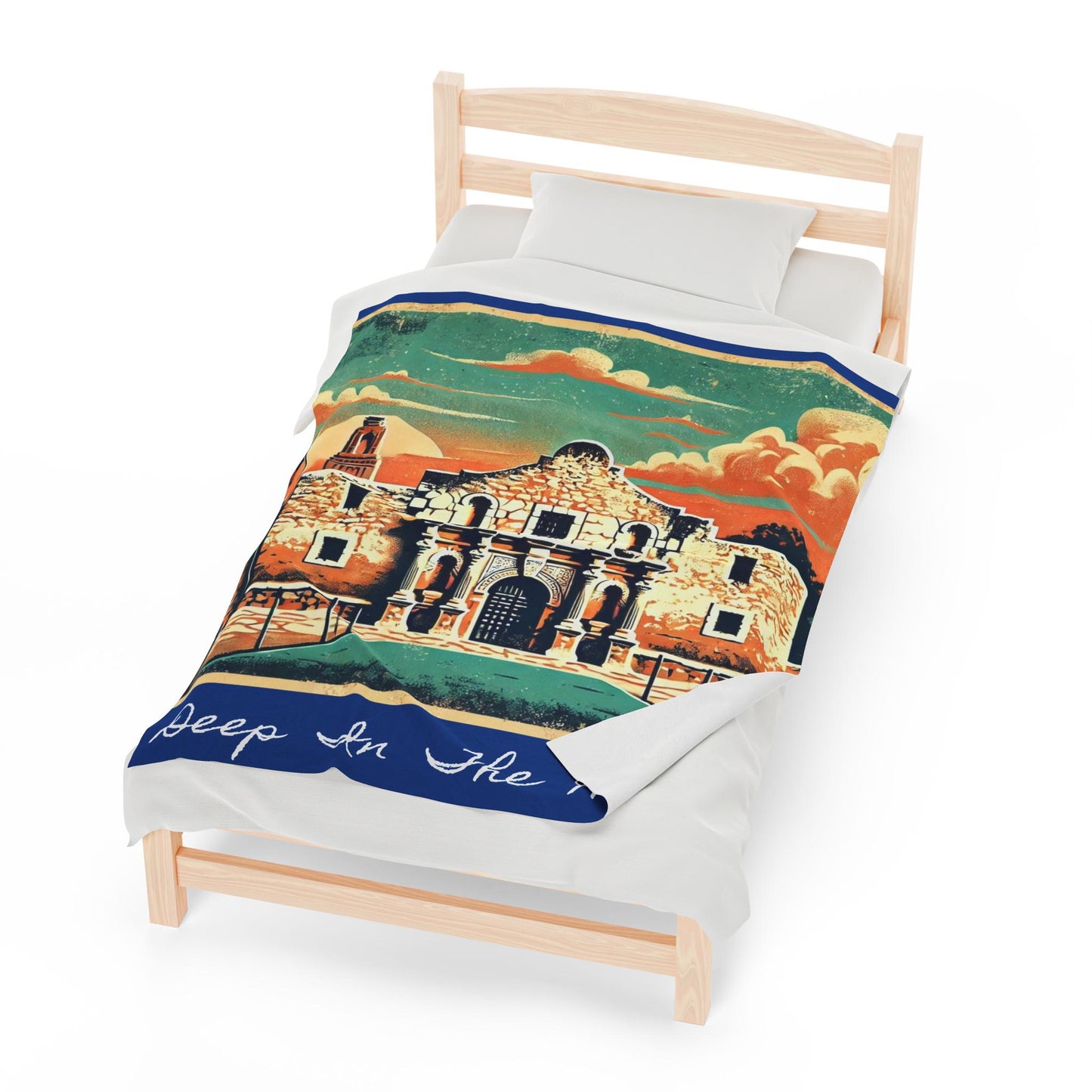 Plush Blanket, Texas Alamo Design, Housewarming Gift, Rustic Decor, Soft Fleece Throw, Warm Bedding, Cozy Homeware, Western Theme Blanket