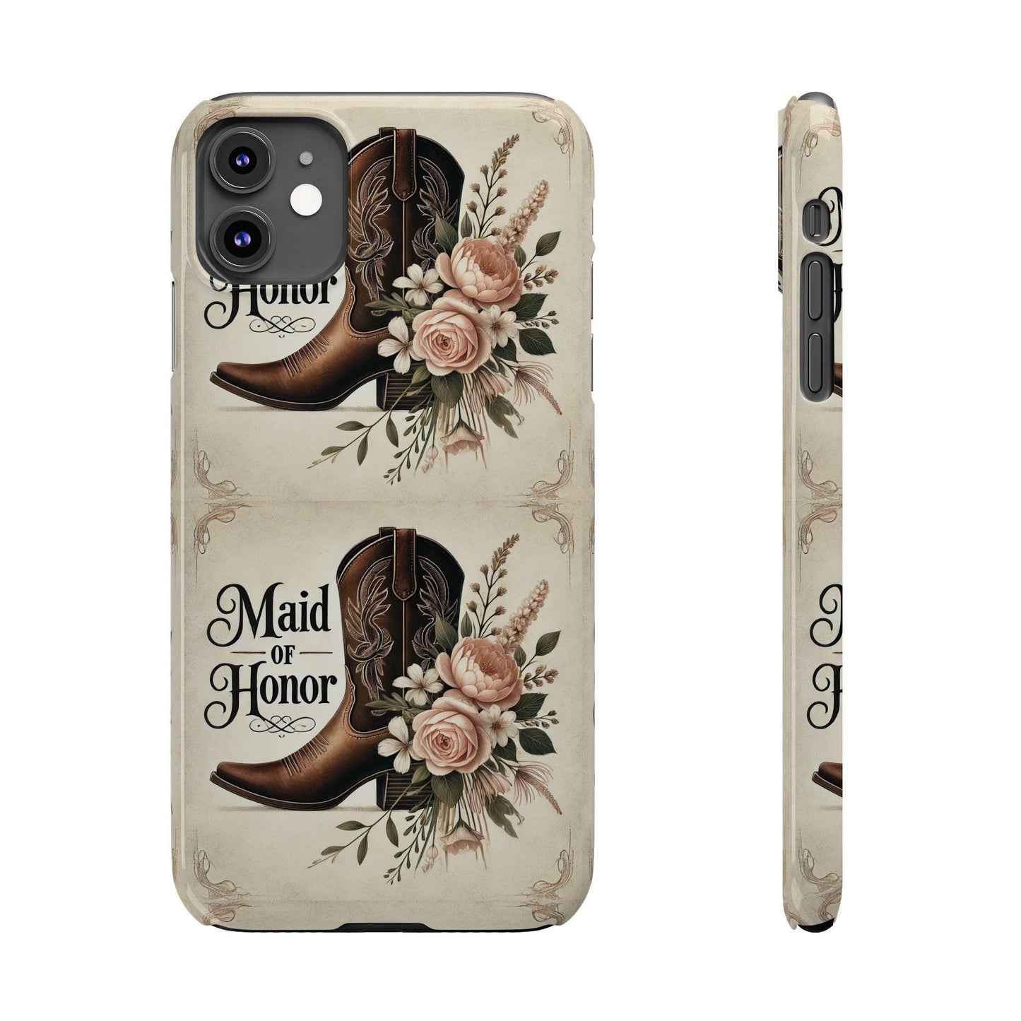 Maid of Honor Gift Slim Phone Case for iPhone, Gifts for Wedding Party, Bachelorette Party Swag