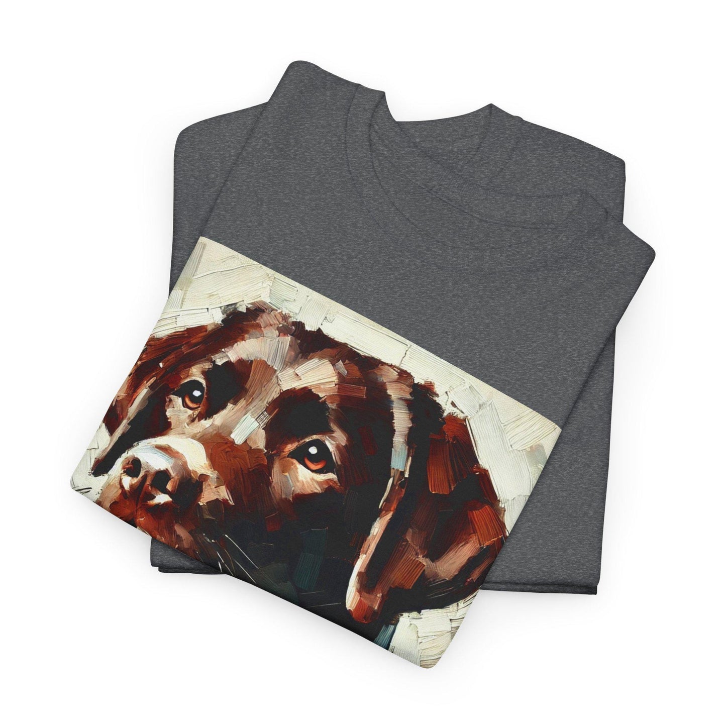 Dog Tee, Labrador Retriever Impressionist Design, Unisex LGBT Dog Lover Gift, Gay Graphic Top, Unisex Heavy Cotton T-shirt, 7 Colors 8 Sizes