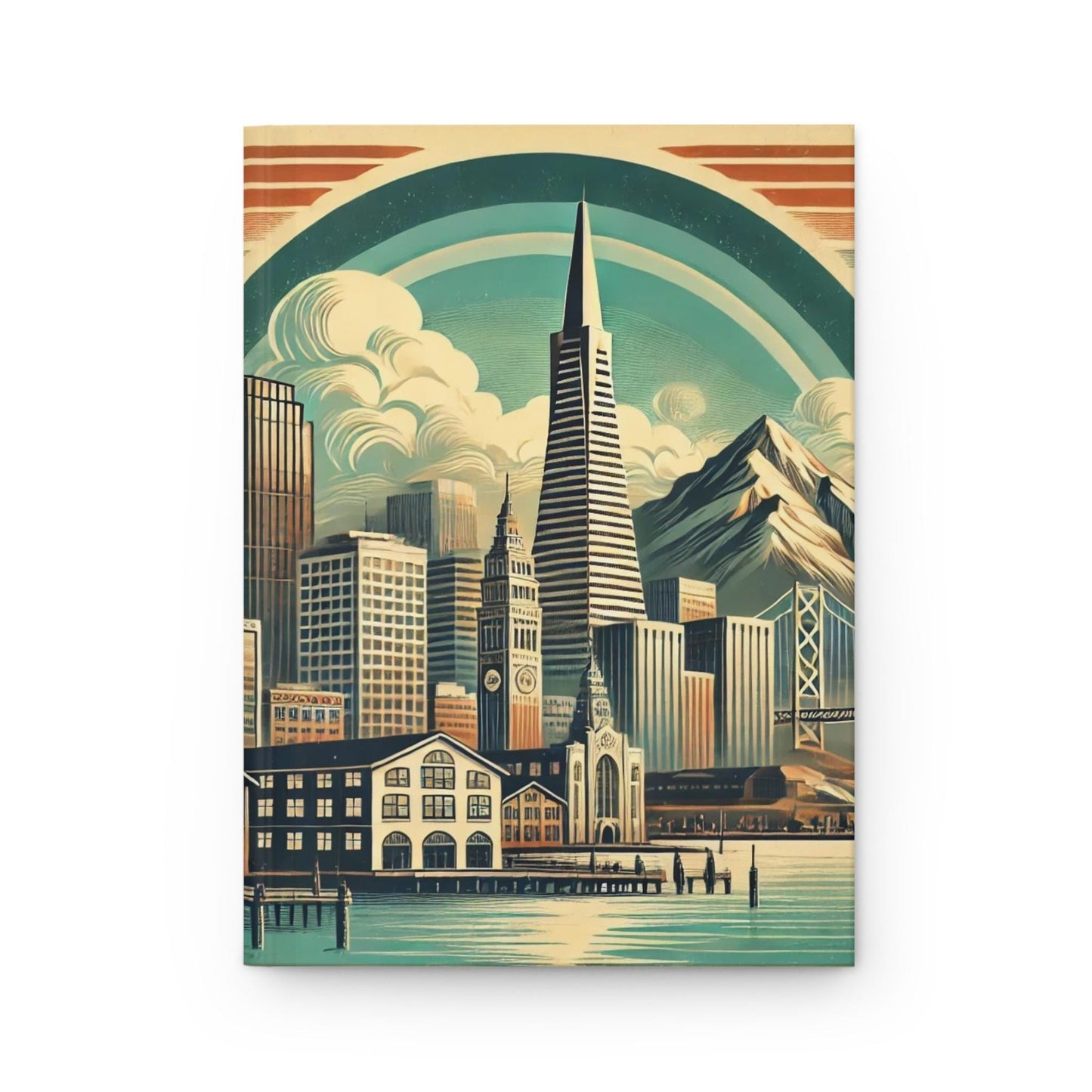 Journal San Francisco Hardcover, Vintage Charm Notebook, Books Lovers Gift, Retro Diary, Trolley Car Journal, Literature Enthusiast