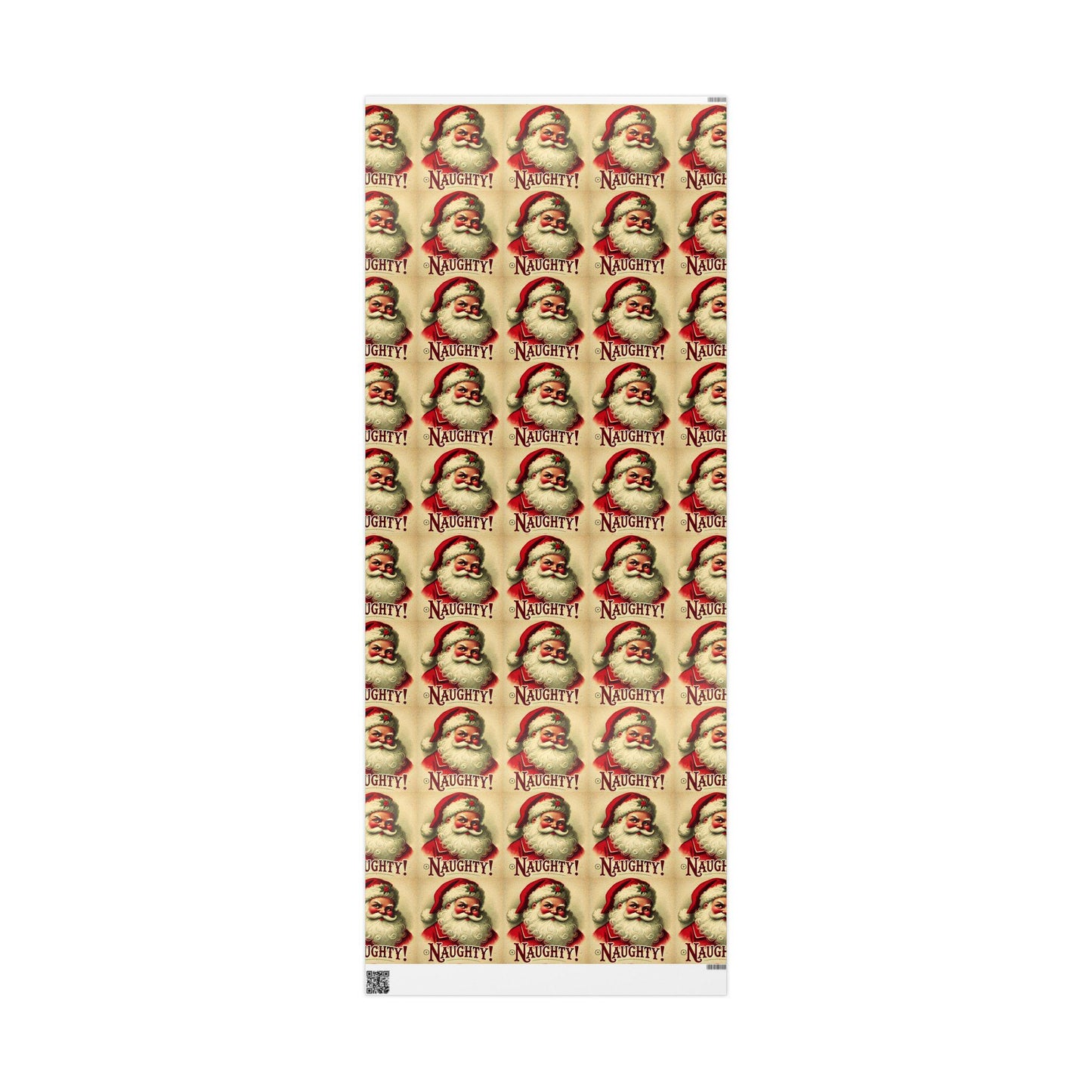 Naughty Santa Wrapping Paper, Funny Gift Wrap for Christmas Presents
