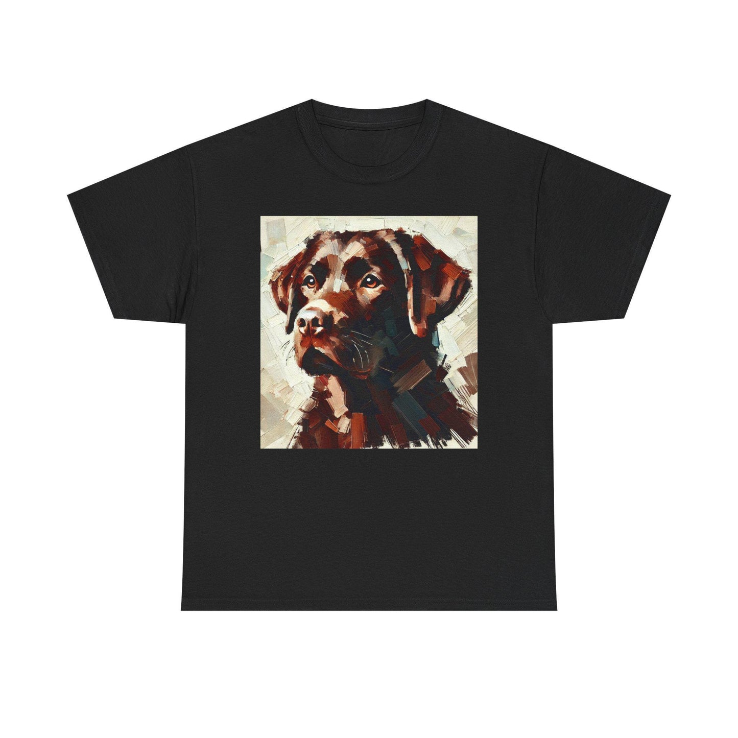 Dog Tee, Labrador Retriever Impressionist Design, Unisex LGBT Dog Lover Gift, Gay Graphic Top, Unisex Heavy Cotton T-shirt, 7 Colors 8 Sizes