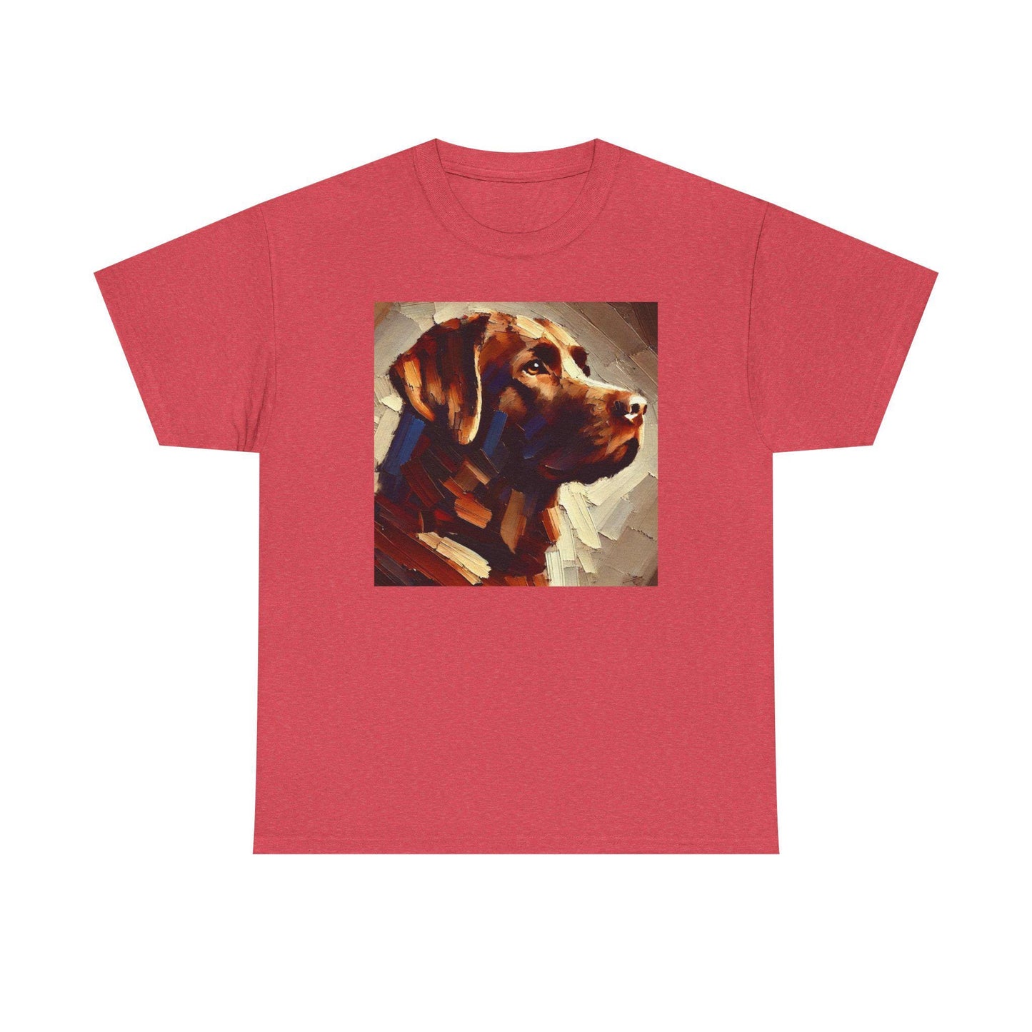 Dog Tee, Labrador Retriever Impressionist Design, Unisex LGBT Dog Lover Gift, Gay Graphic Top, Unisex Heavy Cotton T-shirt, 7 Colors 8 Sizes