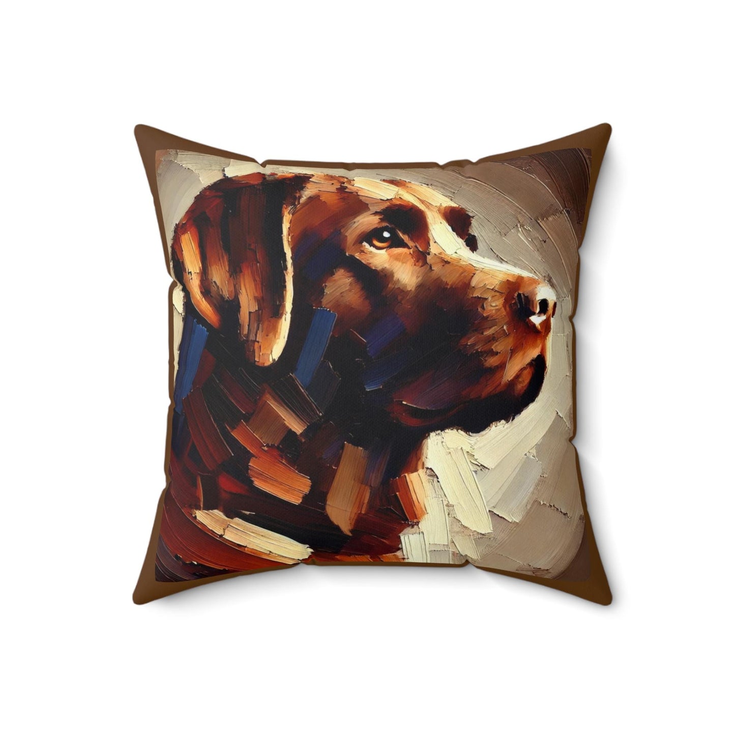 Pillow Labrador Retriever Modern Impresssionist Design, LGBT Housewarming, Soft Throw Pillow, Modern Home Decor, Gay Lab Dog Lover Gift