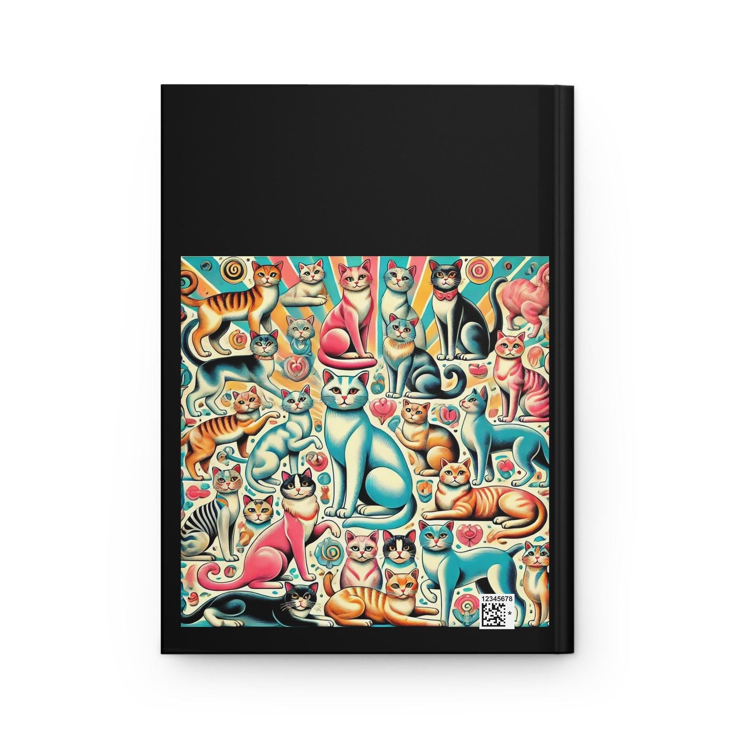 Cat Lady Journal Hardcover - Funny Vintage Design Matte Journal - Humorous Notebook, Book Lovers Gift, Retro Art Diary, Childless Cat Lady