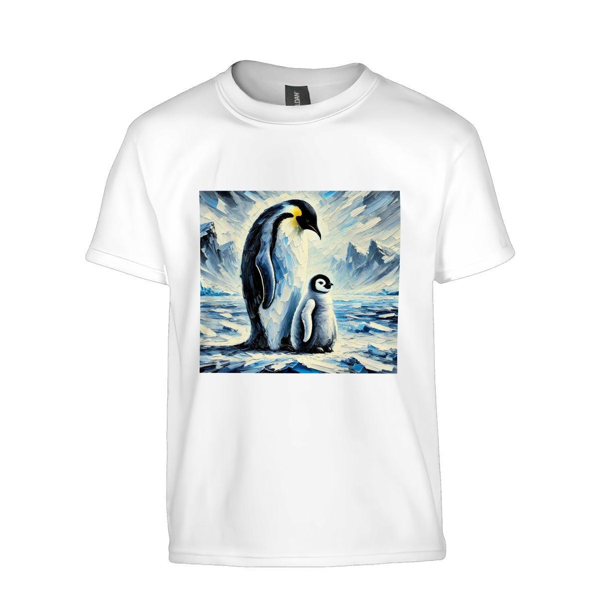 Kids Tee, Fun Penguin Youth T-Shirt, Unique Birthday Gift, Casual Vacation Wear, Original Art Tee, Kid's Fashion Design, Back To School