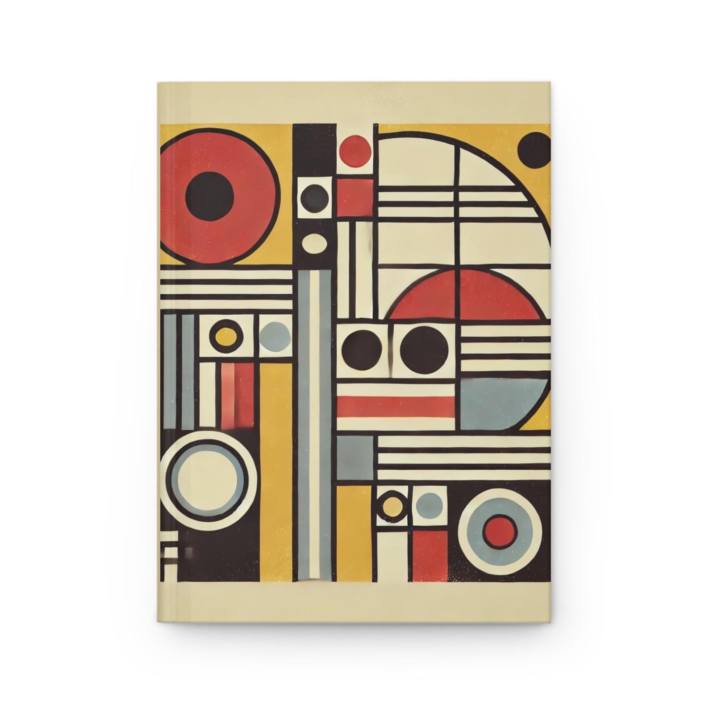 Journal Hardcover, Mid-Century Vintage Charm Notebook, Books Lovers Gift, Retro Matte Diary, Design Lovers Journal, Literature Enthusiast