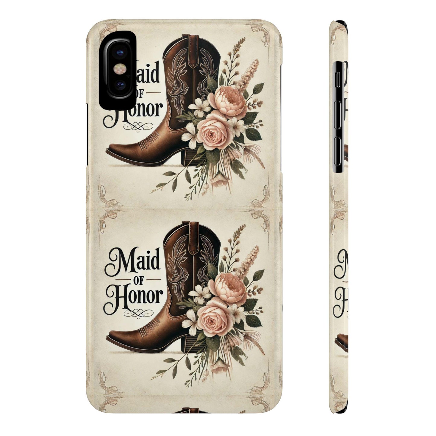 Maid of Honor Gift Slim Phone Case for iPhone, Gifts for Wedding Party, Bachelorette Party Swag