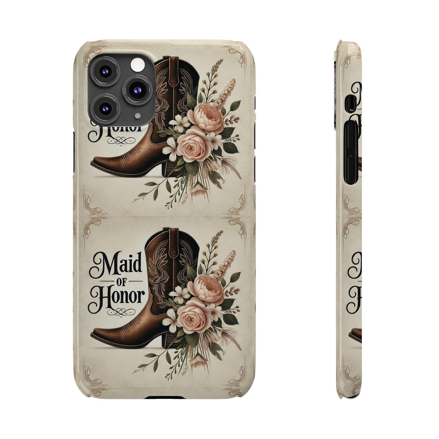 Maid of Honor Gift Slim Phone Case for iPhone, Gifts for Wedding Party, Bachelorette Party Swag