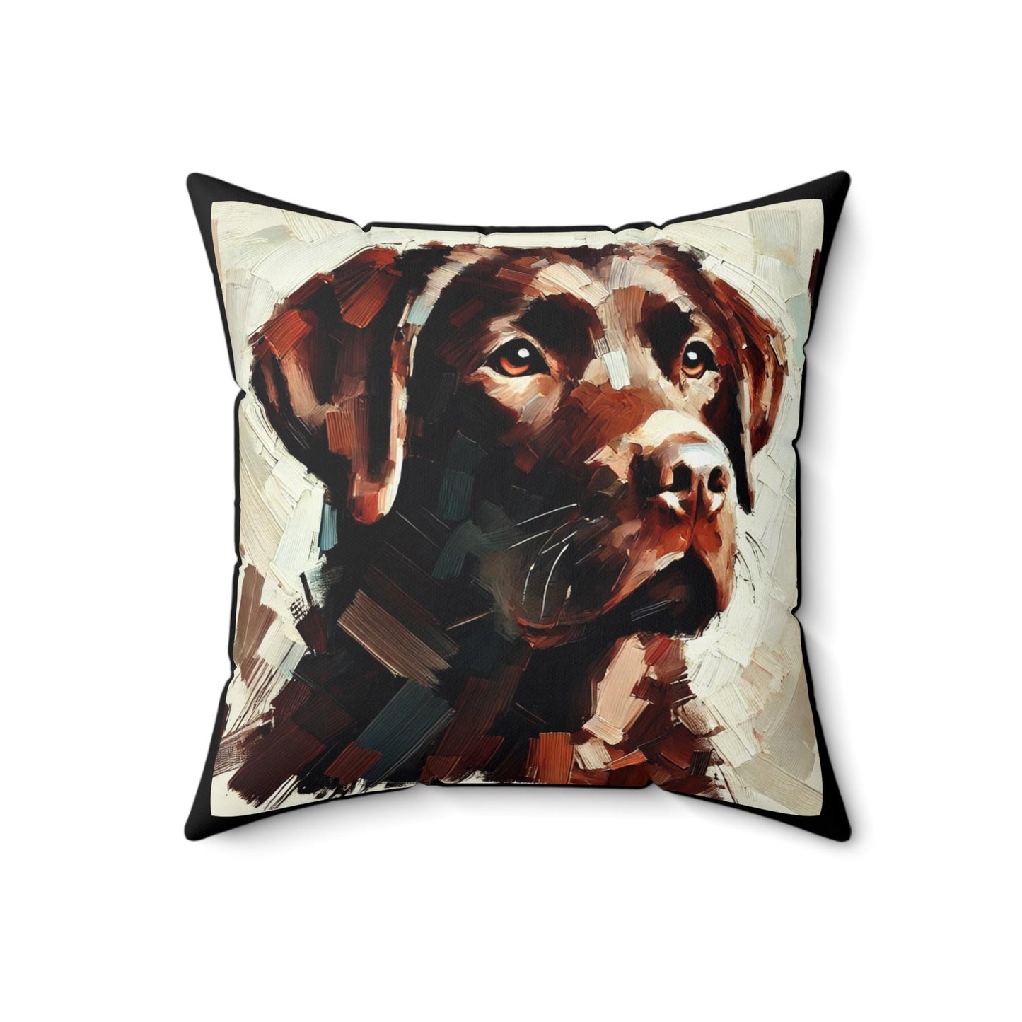 Pillow Labrador Retriever Modern Impresssionist Design, LGBT Housewarming, Soft Throw Pillow, Modern Home Decor, Gay Lab Dog Lover Gift