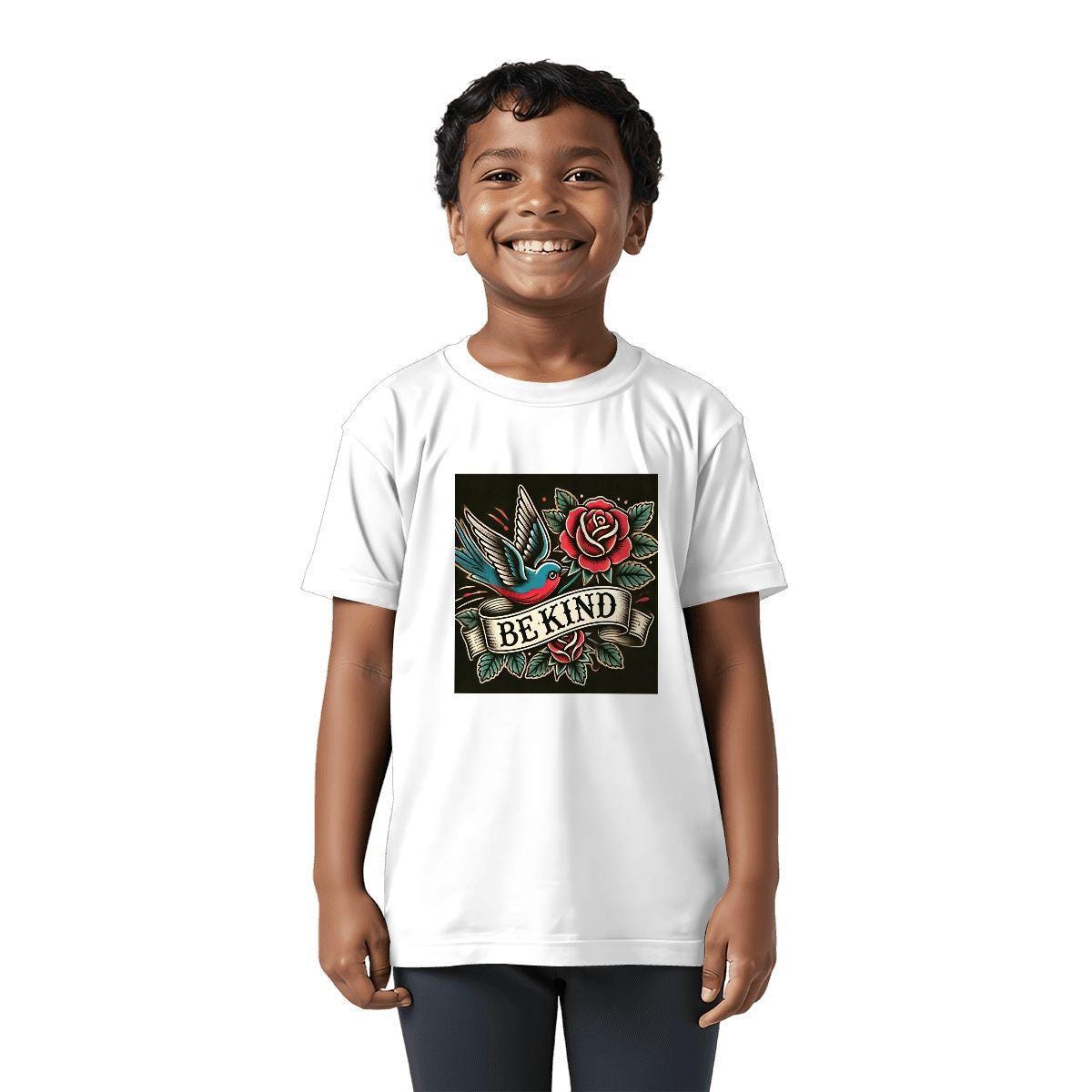 Kids Tee, Fun Be Kind Youth T-Shirt, Unique Birthday Gift, Casual Vacation Wear, Original Vintage Art Tee, Kid's Fashion, Back To School