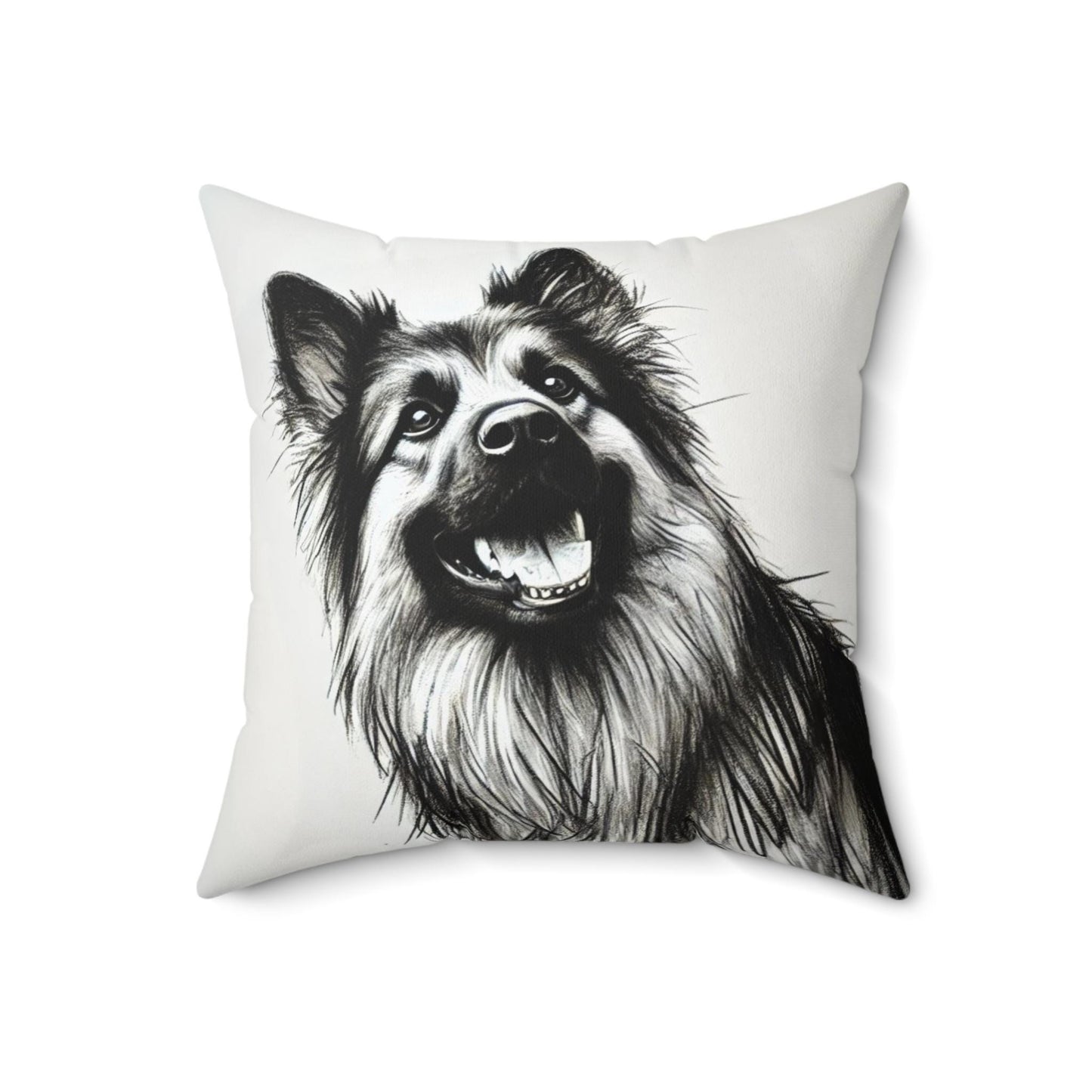 Pillow German Shepherd Modern Art Charcoal Sketch Design, Unique Housewarming Gift, Soft Throw Pillow, Chic Home Decor, Dog Lover Gift