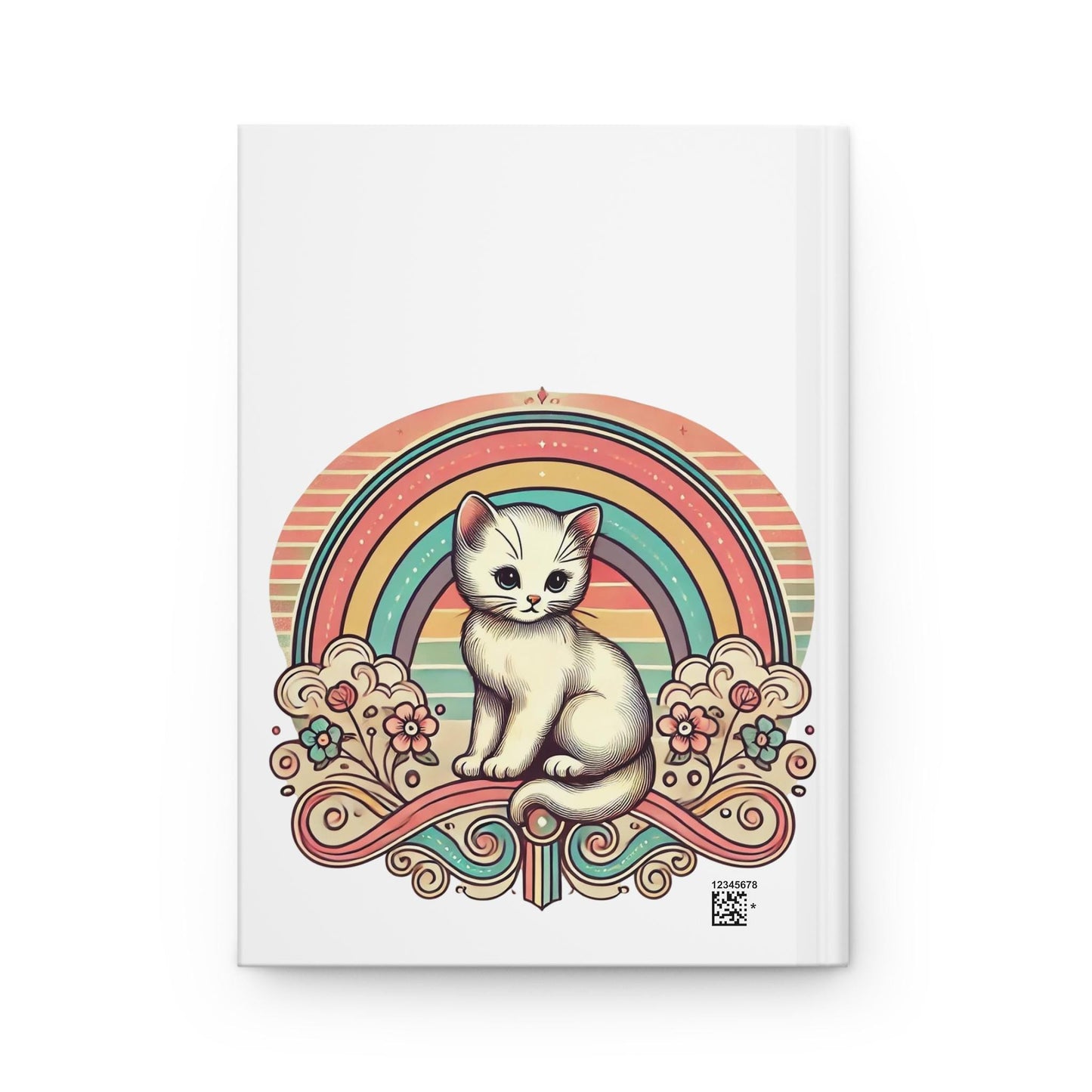 Cat Journal Hardcover - Funny Vintage Design Matte Journal - Humorous Notebook, Book Lovers Gift, Retro Art Diary