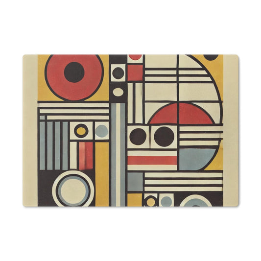 Mid-Century Cutting Board, Vintage Kitchen Decor, Retro Chopping Block, Cooking Gift, Glass Serving Tray, Foodie Accessories