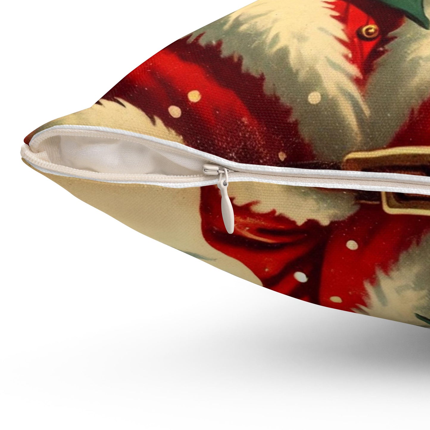 Christmas Throw Pillow Cowboy Santa (14"x14" Square), Holiday Home Decor, Christmas Gifts, Country Christmas