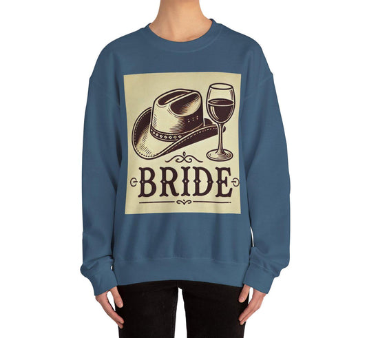Bride Sweatshirt Heavy Blend™, Gift for Bride, Bachelorette Party, Country Wedding Party Gift