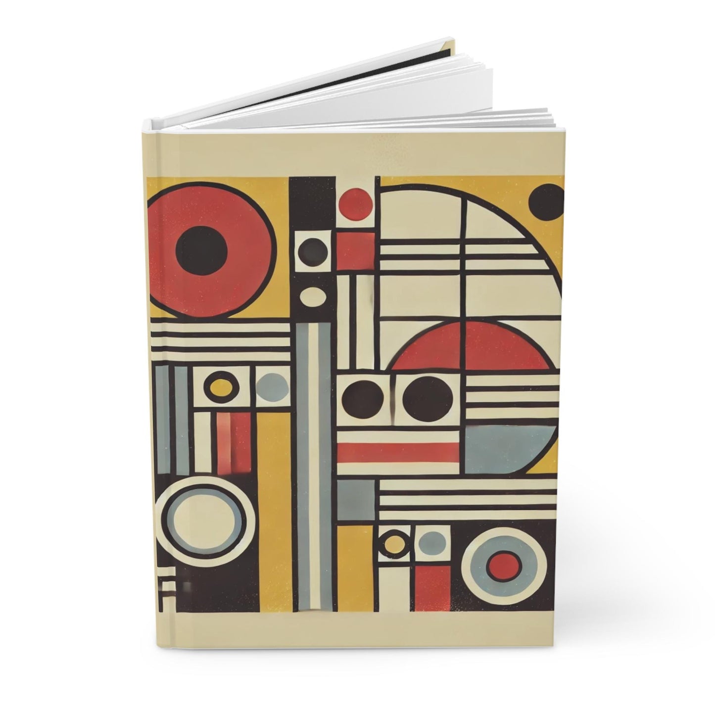 Journal Hardcover, Mid-Century Vintage Charm Notebook, Books Lovers Gift, Retro Matte Diary, Design Lovers Journal, Literature Enthusiast