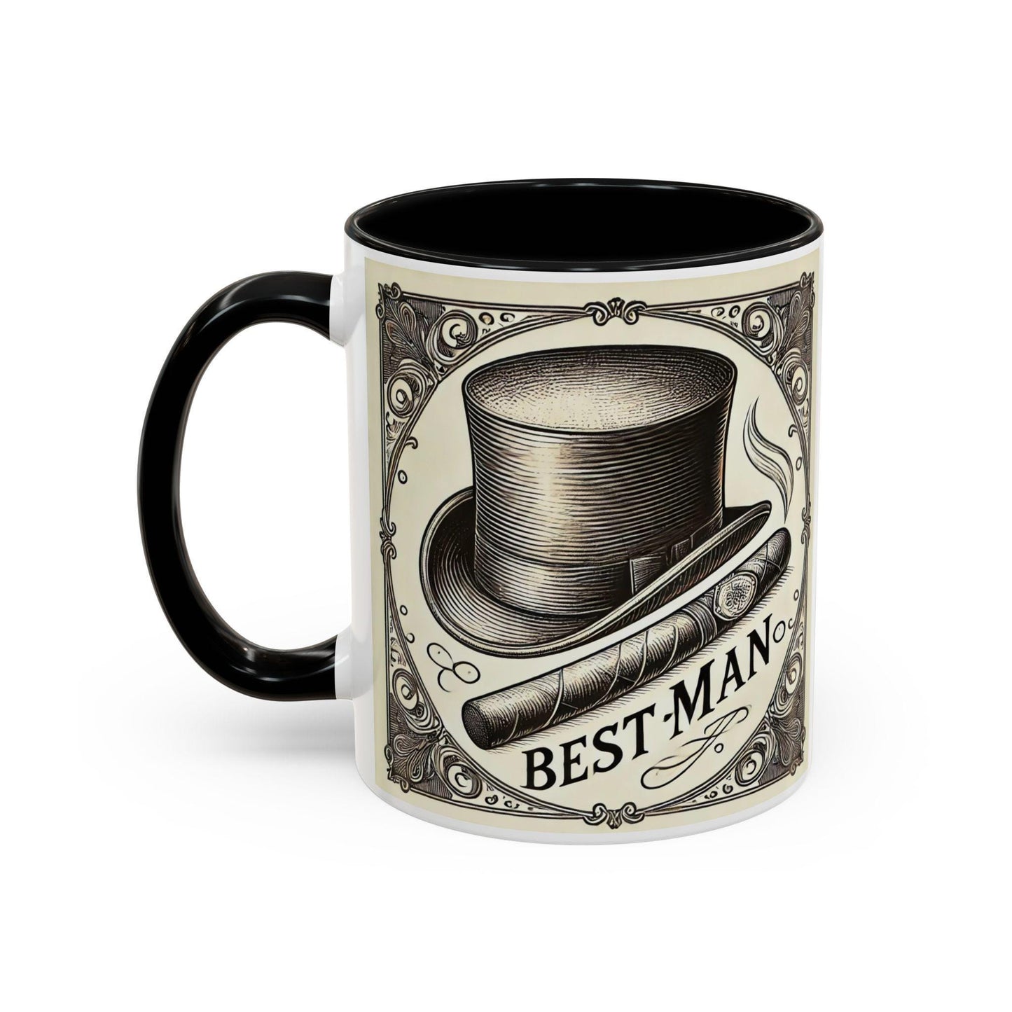 Best Man Gift Coffee Mug (11oz, 15oz), Ceramic Coffee Mug, Gifts for Groom, Wedding Gift, Cigar Lover, Groom's Gift