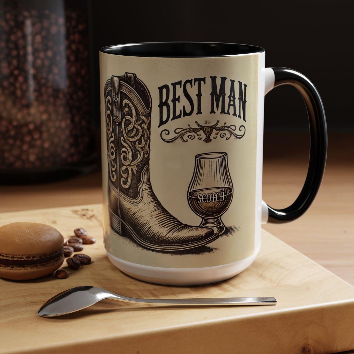 Best Man Gift Coffee Mug (11oz, 15oz), Ceramic Coffee Mug, Gifts for Groom, Wedding Gift, Cigar Lover, Groom's Gift