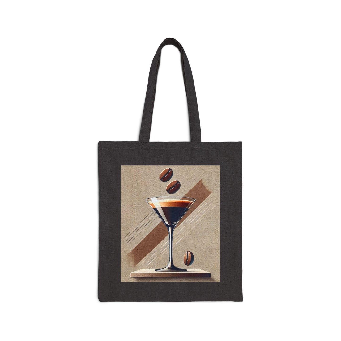Canvas Tote Bag, Fun Espresso Martini Design, Eco-Friendly Bag, Book Lovers Gift, Reusable Grocery Shopping, Coffee Lover Gift