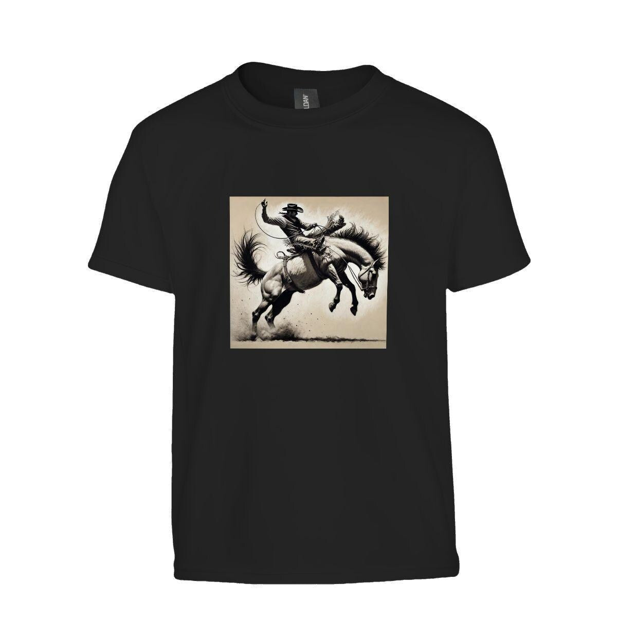 Kids Tee, Youth Horse Lover Gift, Cute Summer Cowboy Vacation Apparel, Original Shirt, Birthday Present, Animal Lover Outfit, Back To School