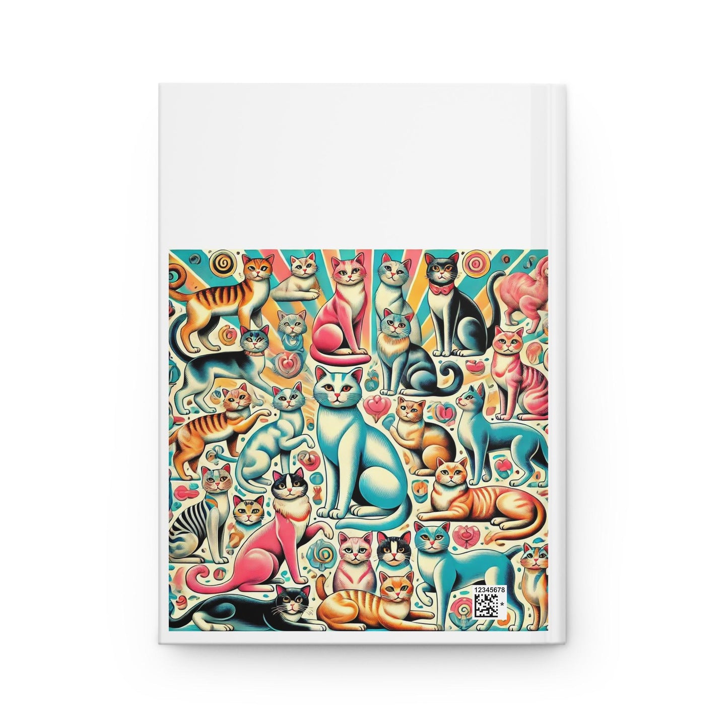 Cat Lady Journal Hardcover - Funny Vintage Design Matte Journal - Humorous Notebook, Book Lovers Gift, Retro Art Diary, Childless Cat Lady