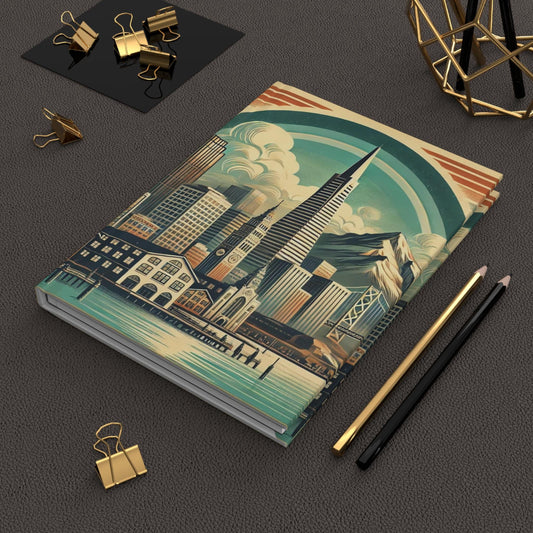 Journal San Francisco Hardcover, Vintage Charm Notebook, Books Lovers Gift, Retro Diary, Trolley Car Journal, Literature Enthusiast