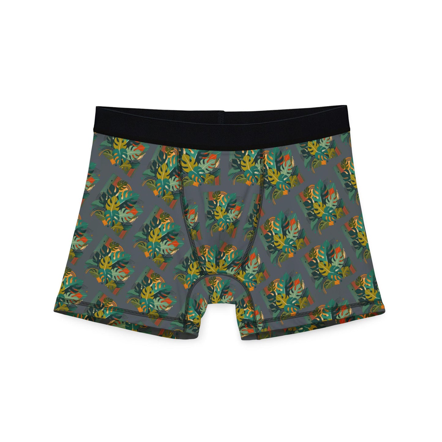 Men's Boxers, Monstera Plant Daddy Mid-Century Modern Design, Gift for Men, Sexy Soft Boxer Brief, Plant Lover, Plant Dad Gift
