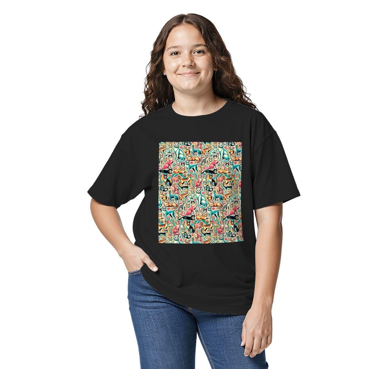 Kids Tee, Fun Dog Puppy Youth T-Shirt, Unique Birthday Gift, Casual Vacation Wear, Original Art Tee, Kid's Fashion Design, Back to School