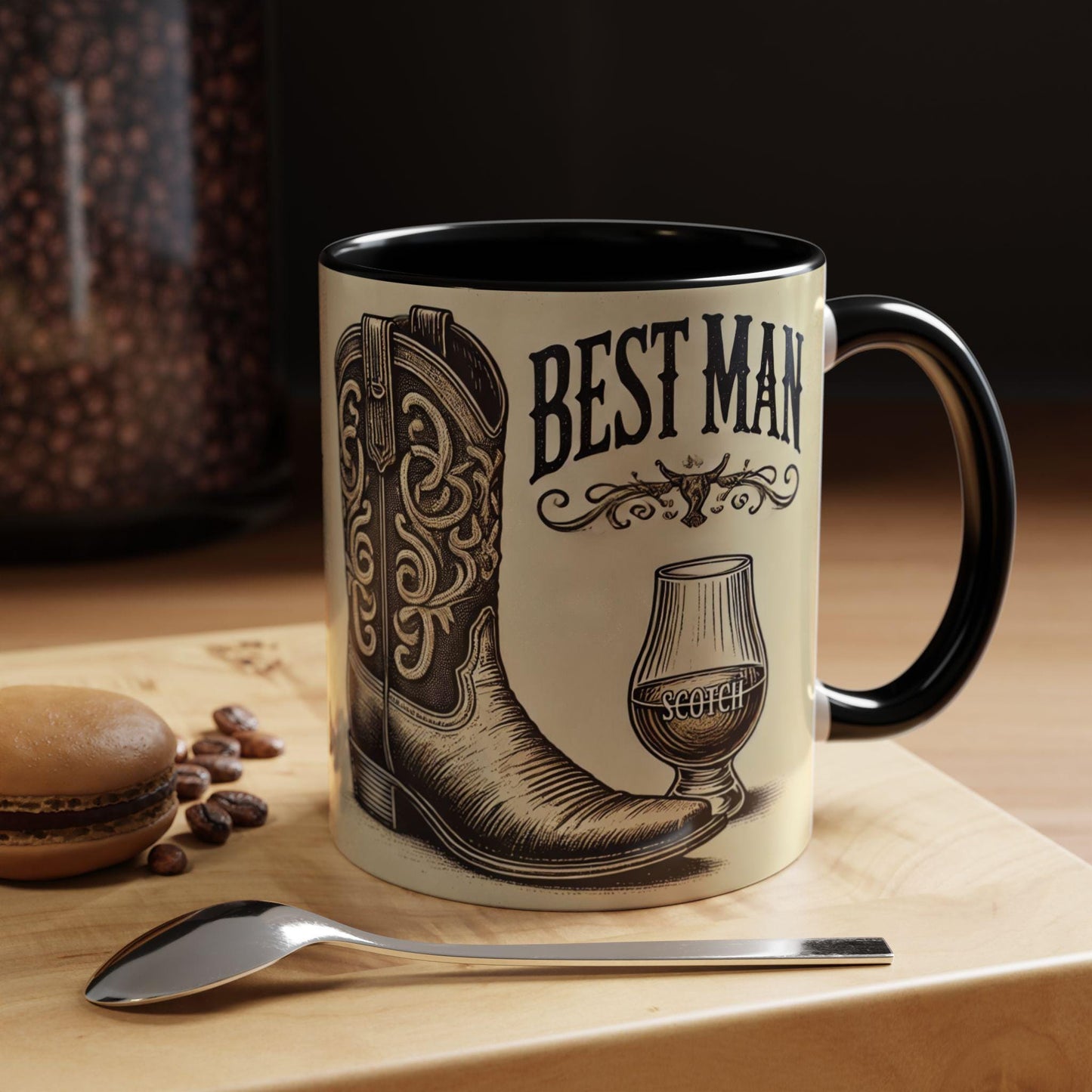 Best Man Gift Coffee Mug (11oz, 15oz), Ceramic Coffee Mug, Gifts for Groom, Wedding Gift, Cigar Lover, Groom's Gift