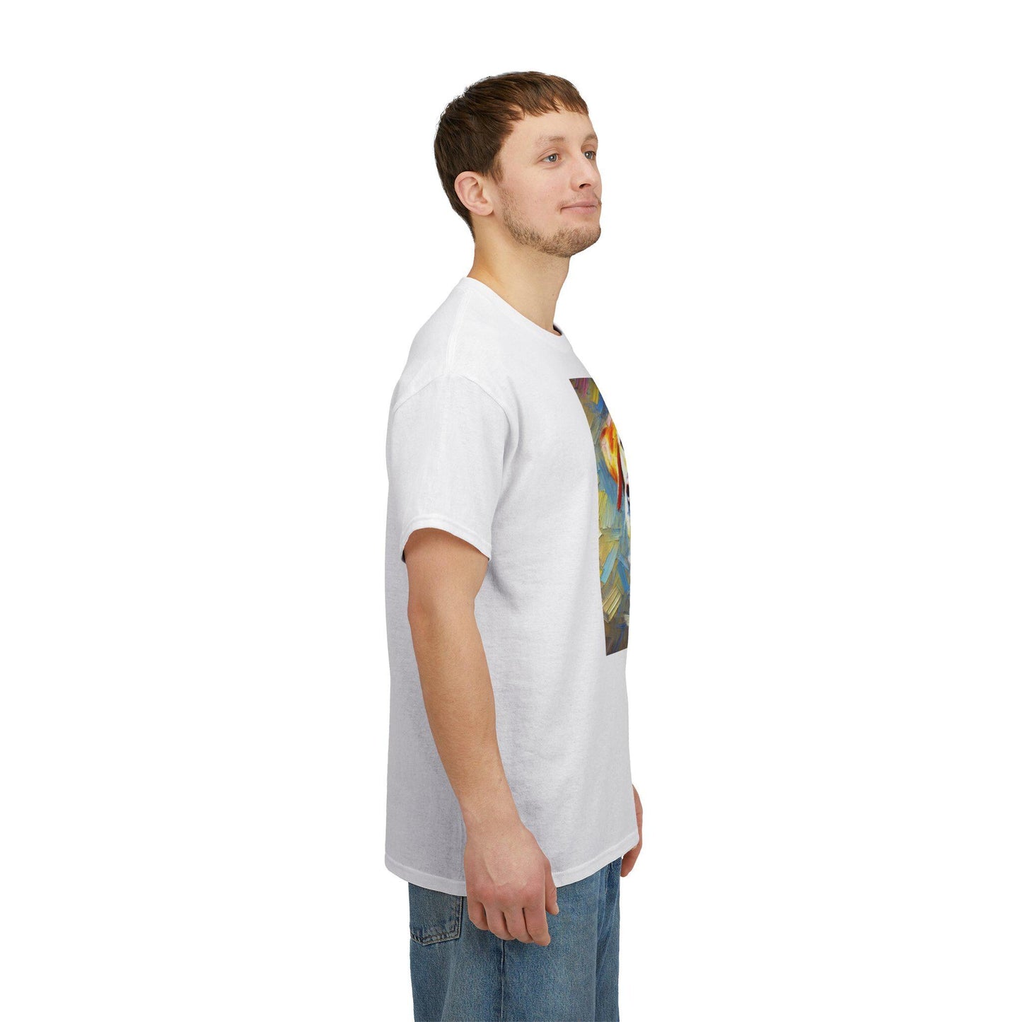 Dog Tee, Labrador Retriever Impressionist Design, Unisex LGBT Dog Lover Gift, Gay Graphic Top, Unisex Heavy Cotton T-shirt, 7 Colors 8 Sizes