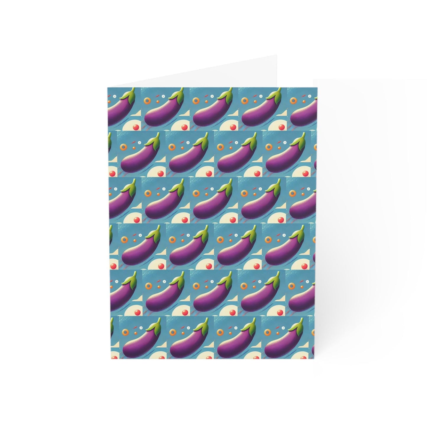 10 Greeting Cards Set, Notecards with Envelopes, Funny Gay Eggplant Design, Queer Stationery Set, Fun Gift for Gay Man, LGBT Pride Cards