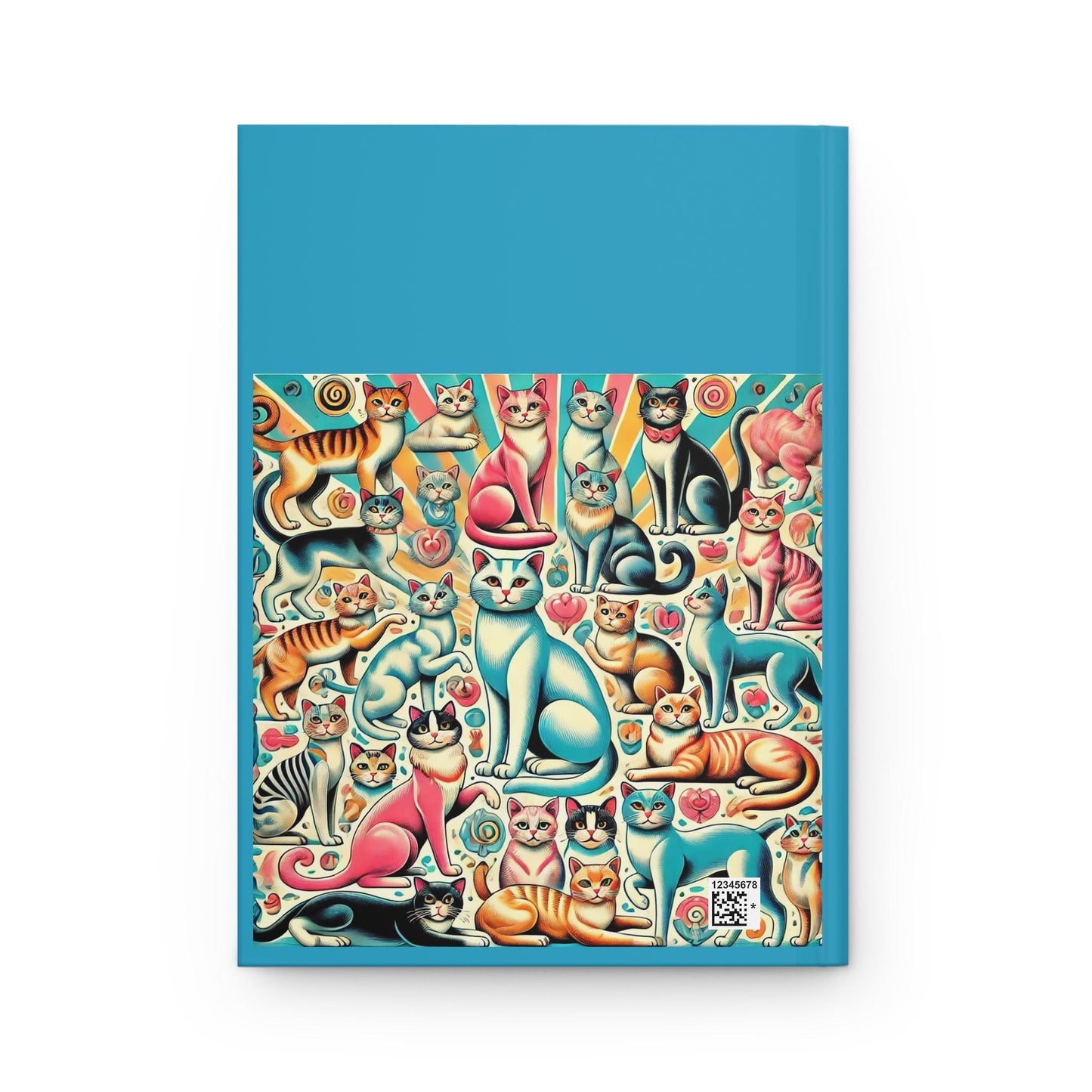 Cat Lady Journal Hardcover - Funny Vintage Design Matte Journal - Humorous Notebook, Book Lovers Gift, Retro Art Diary, Childless Cat Lady