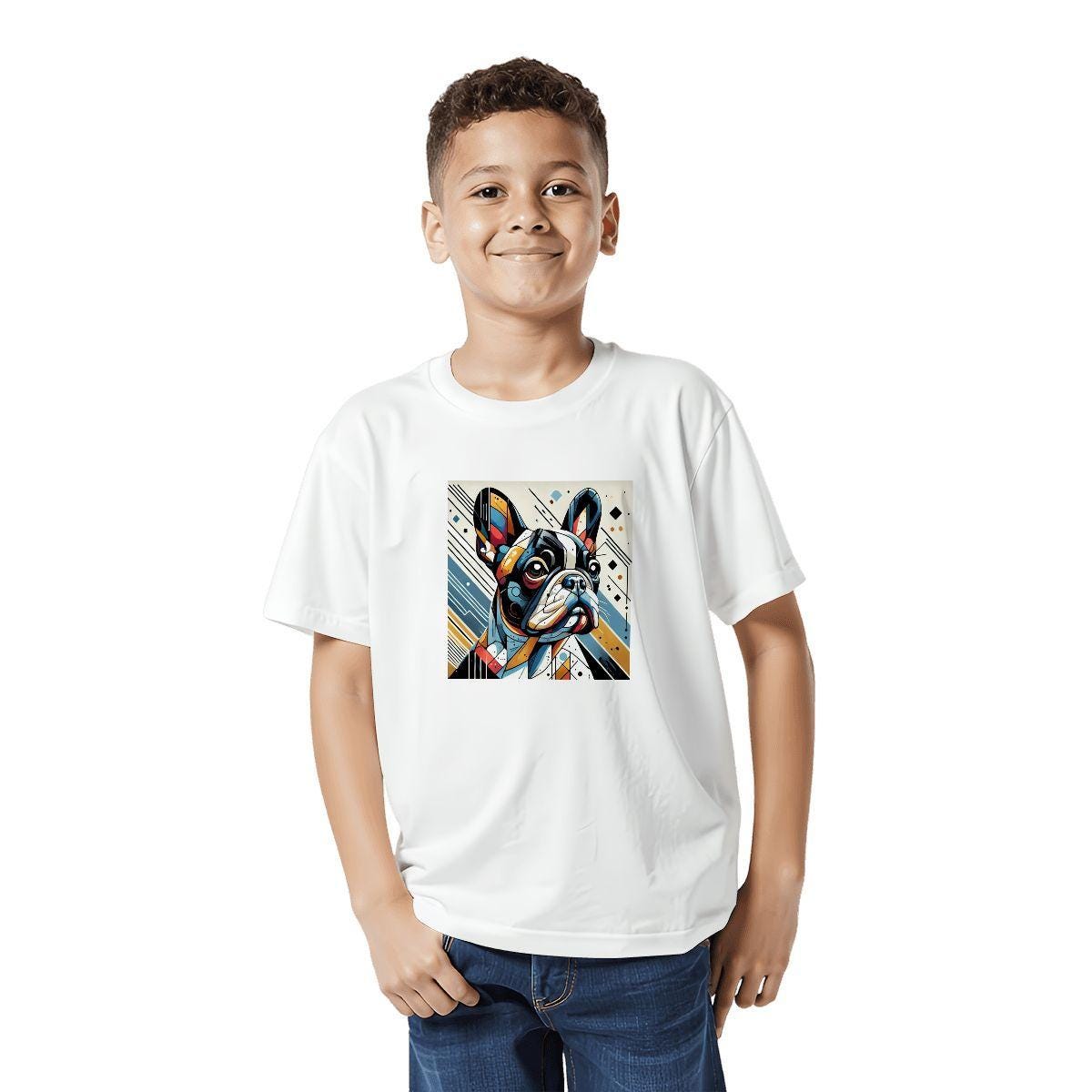 Kids Tee, Fun French Bulldog Youth T-Shirt, Unique Birthday Gift, Casual Vacation Wear, Original Frenchie Tee, Kid's Fashion, Back To School