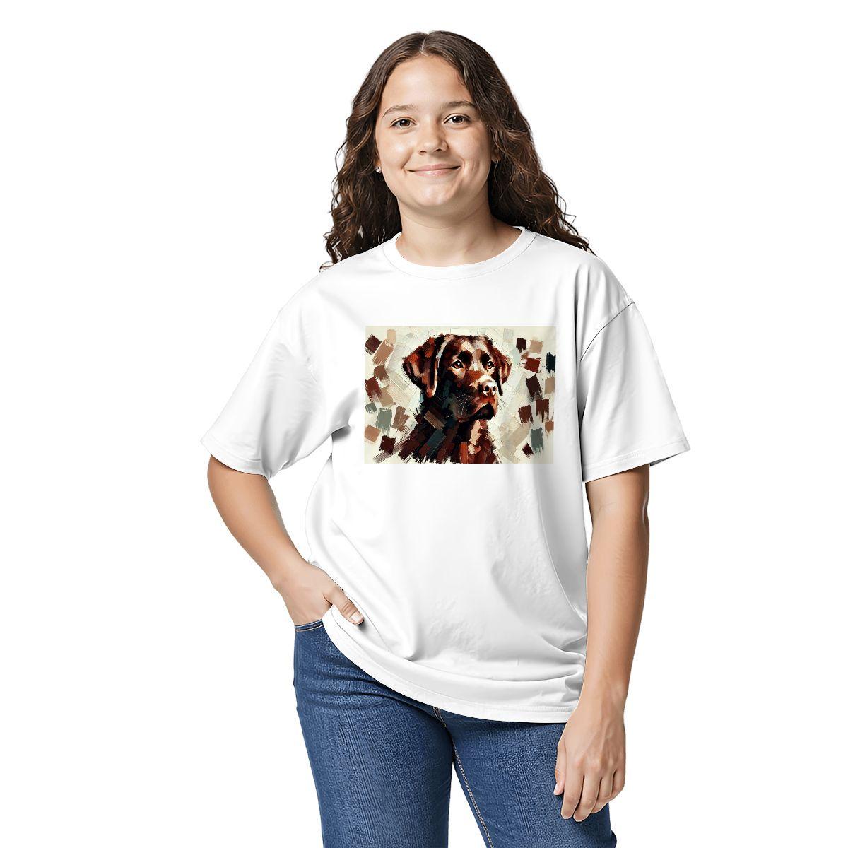 Kids Tee, Fun Labrador Retriever Youth T-Shirt, Unique Birthday Gift, Casual Vacation Wear, Original Chocolate Lab Art Tee, Kid's Fashion