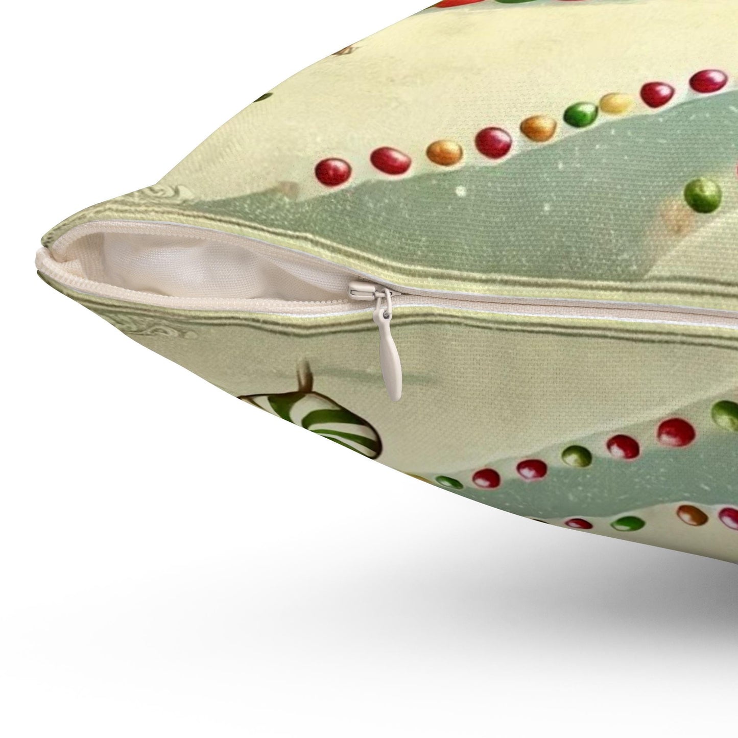 Christmas Pillow Cozy Snow Village (14"x14" Square), Holiday Gifts and Decor, Gingerbread House