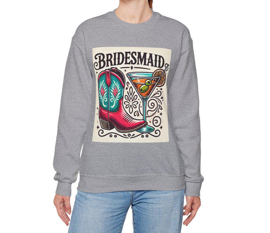 Bridesmaid Sweatshirt Heavy Blend™, Gift for Bridesmaid, Bachelorette Party, Country Wedding Party Gift