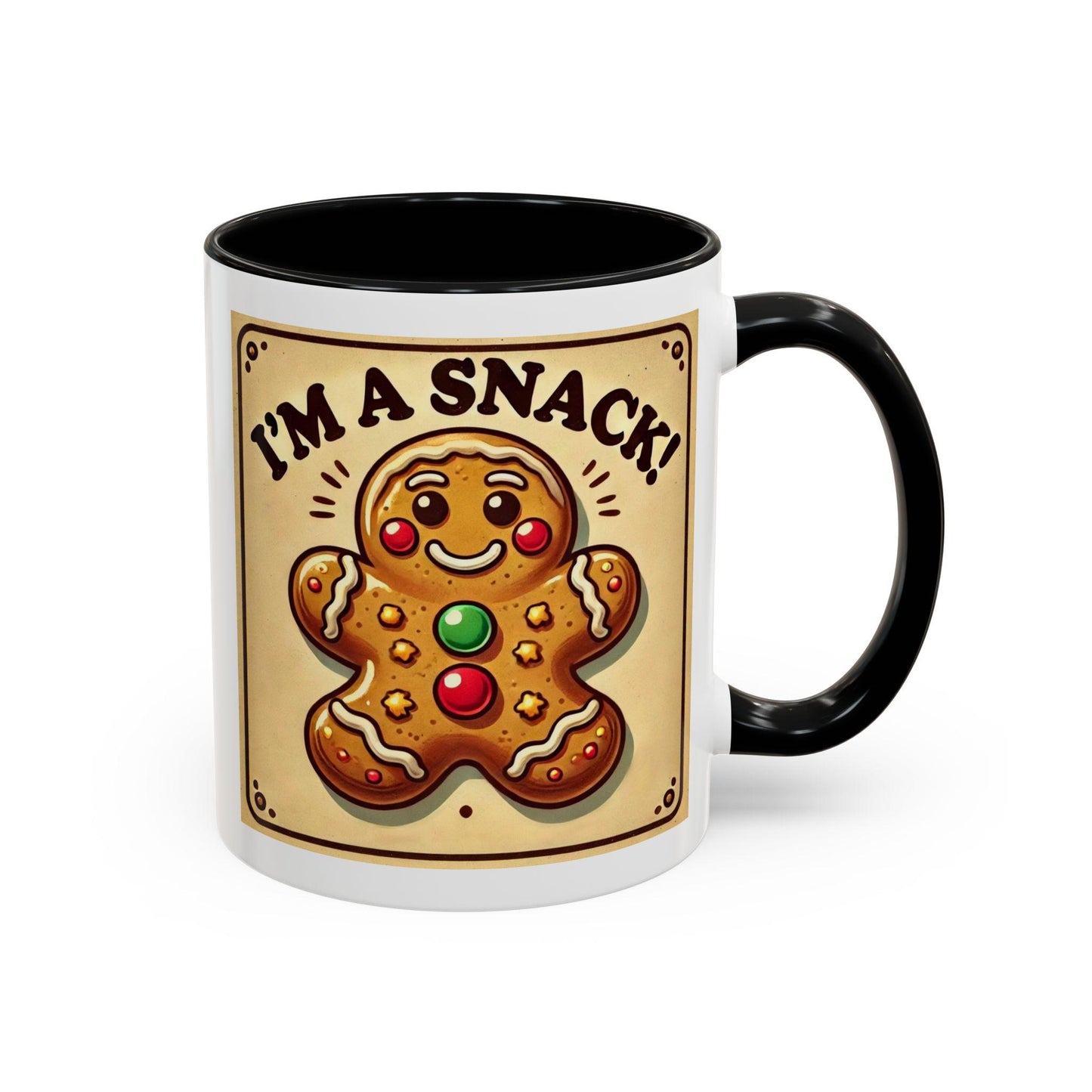 Fun Gingerbread Man Holiday Coffee Mug (11oz, 15oz), Funny Christmas Gift, Coffee Lover