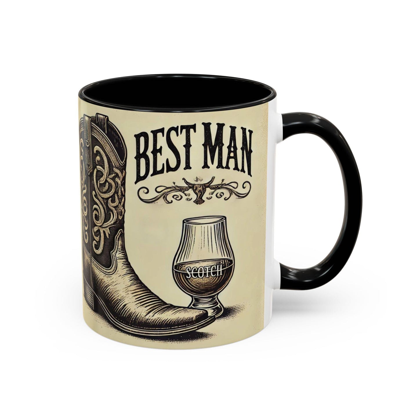 Best Man Gift Coffee Mug (11oz, 15oz), Ceramic Coffee Mug, Gifts for Groom, Wedding Gift, Cigar Lover, Groom's Gift