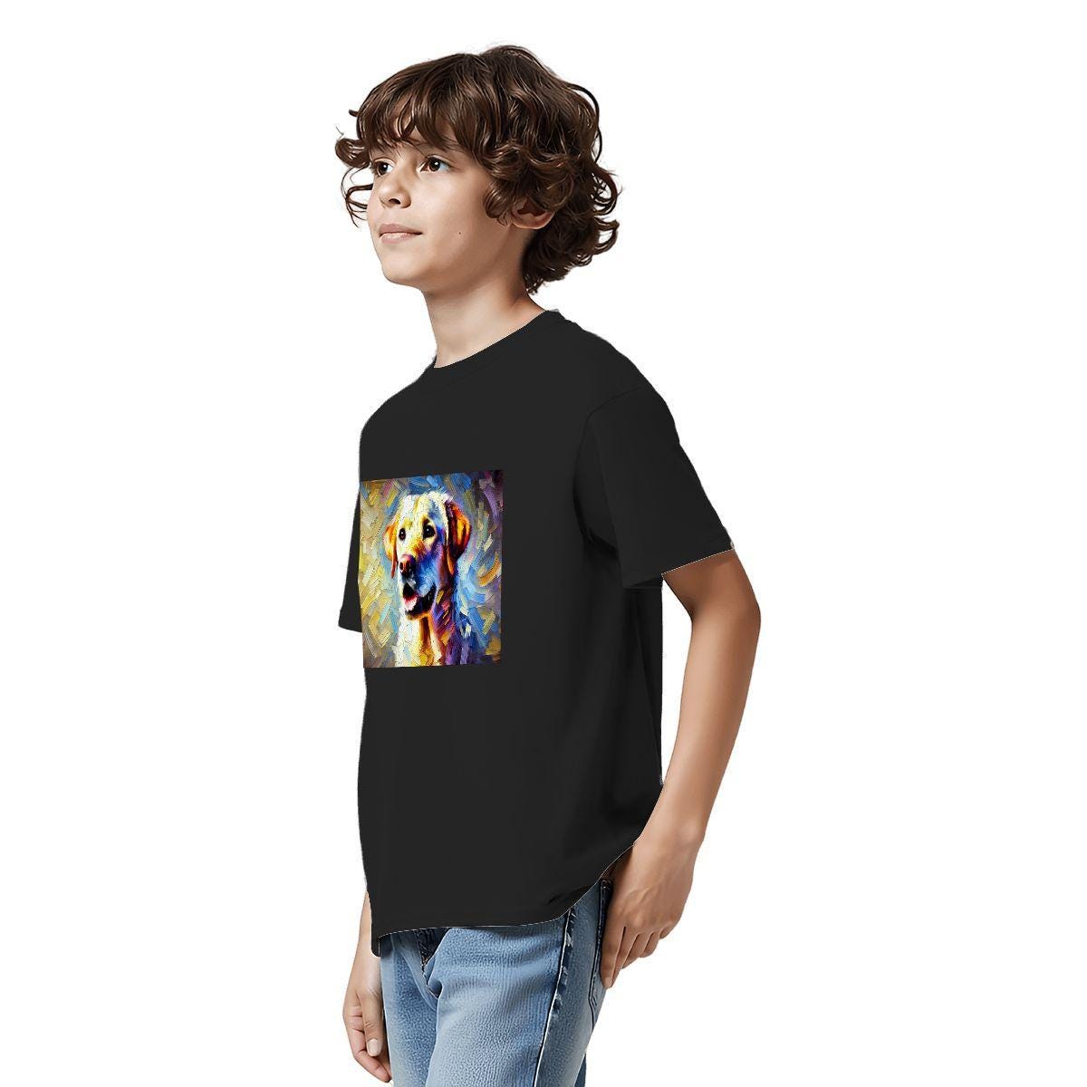 Kids Tee, Fun Labrador Retriever Youth T-Shirt, Unique Birthday Gift, Casual Vacation Wear, Original Art Tee, Kid's Fashion, Back To School