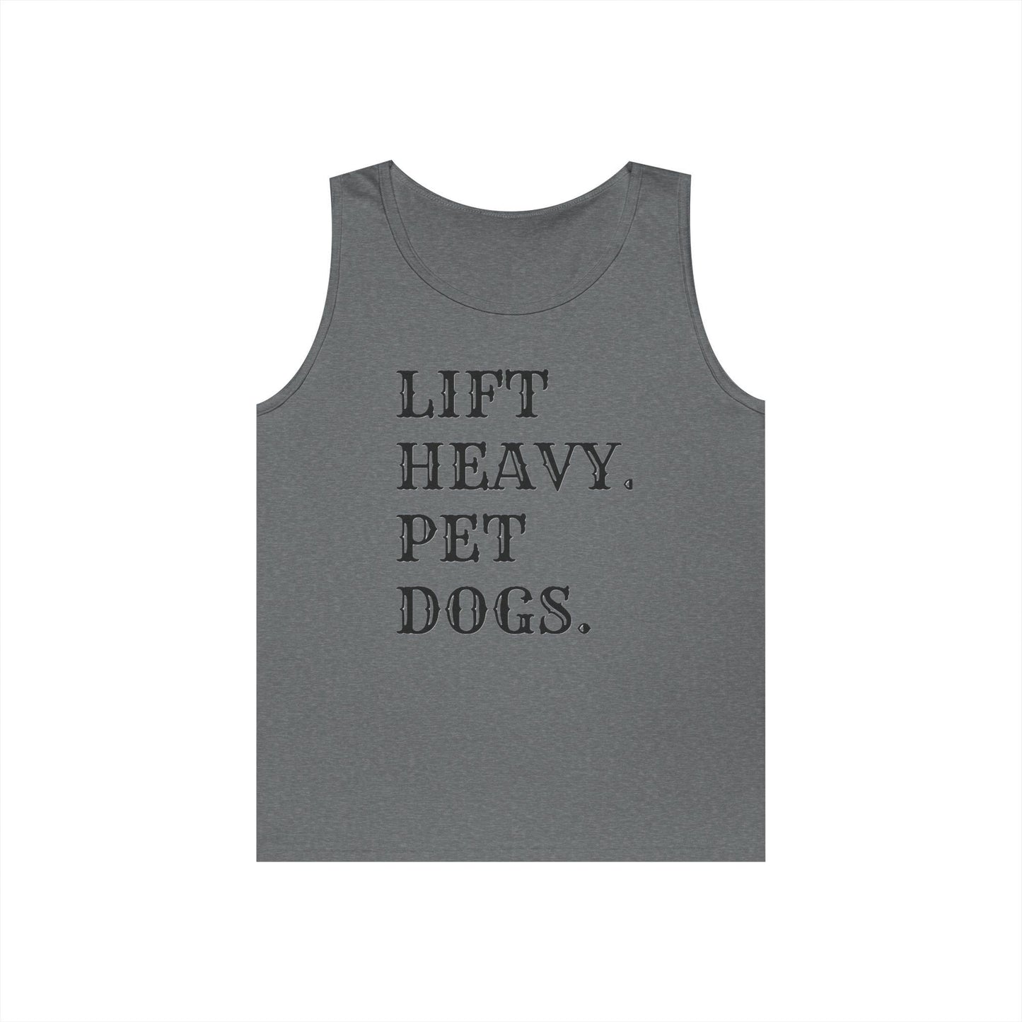 Lift Heavy Pet Dogs Tank Top, Funny Workout Shirt, Dog Lover Gift, Weightlifting Fitness Apparel, Gym Life Tank, Casual Summer Wear