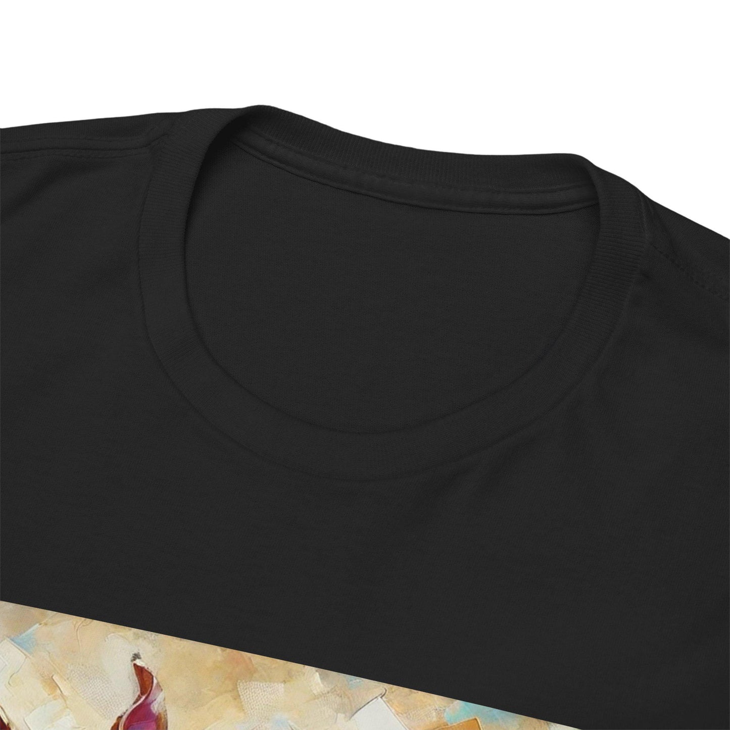 Dog Tee, Boston Terrier Impressionist Design, Boston Dog Lover Gift, Graphic Top Unisex Heavy Cotton T-shirt, 7 Colors 8 Sizes