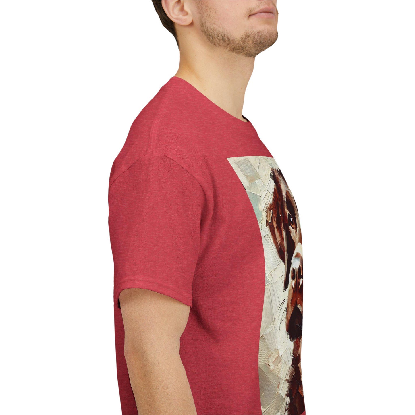 Dog Tee, Labrador Retriever Impressionist Design, Unisex LGBT Dog Lover Gift, Gay Graphic Top, Unisex Heavy Cotton T-shirt, 7 Colors 8 Sizes