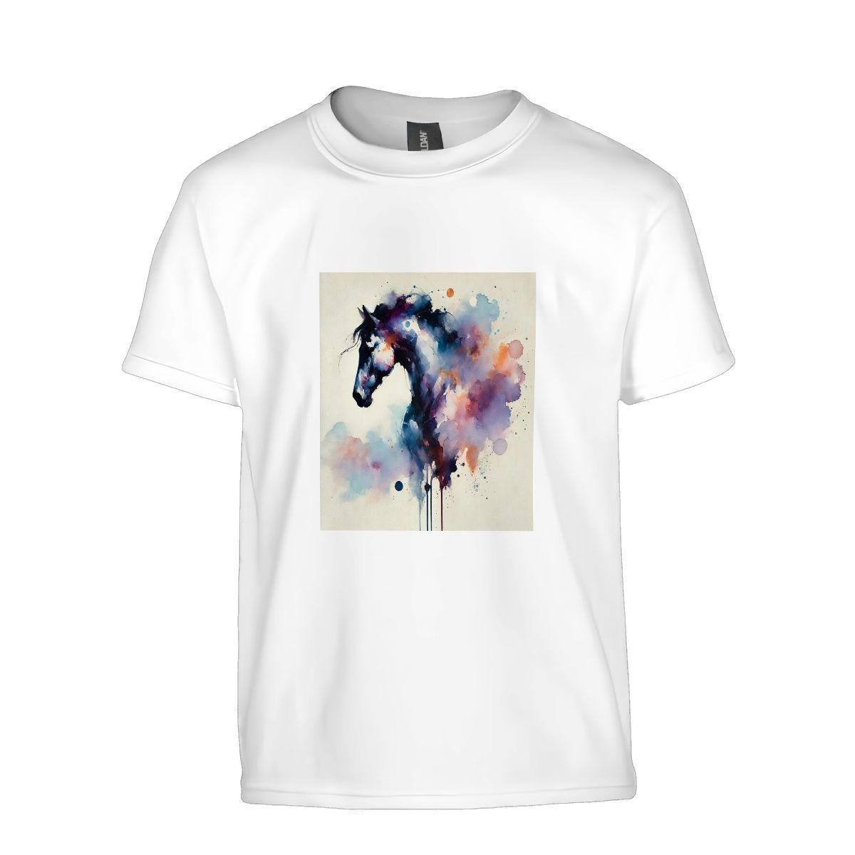 Kids Tee, Fun Horse Youth T-Shirt, Unique Birthday Gift, Casual Vacation Wear, Original Art, Kid's Fashion, Playful Design, Back To School