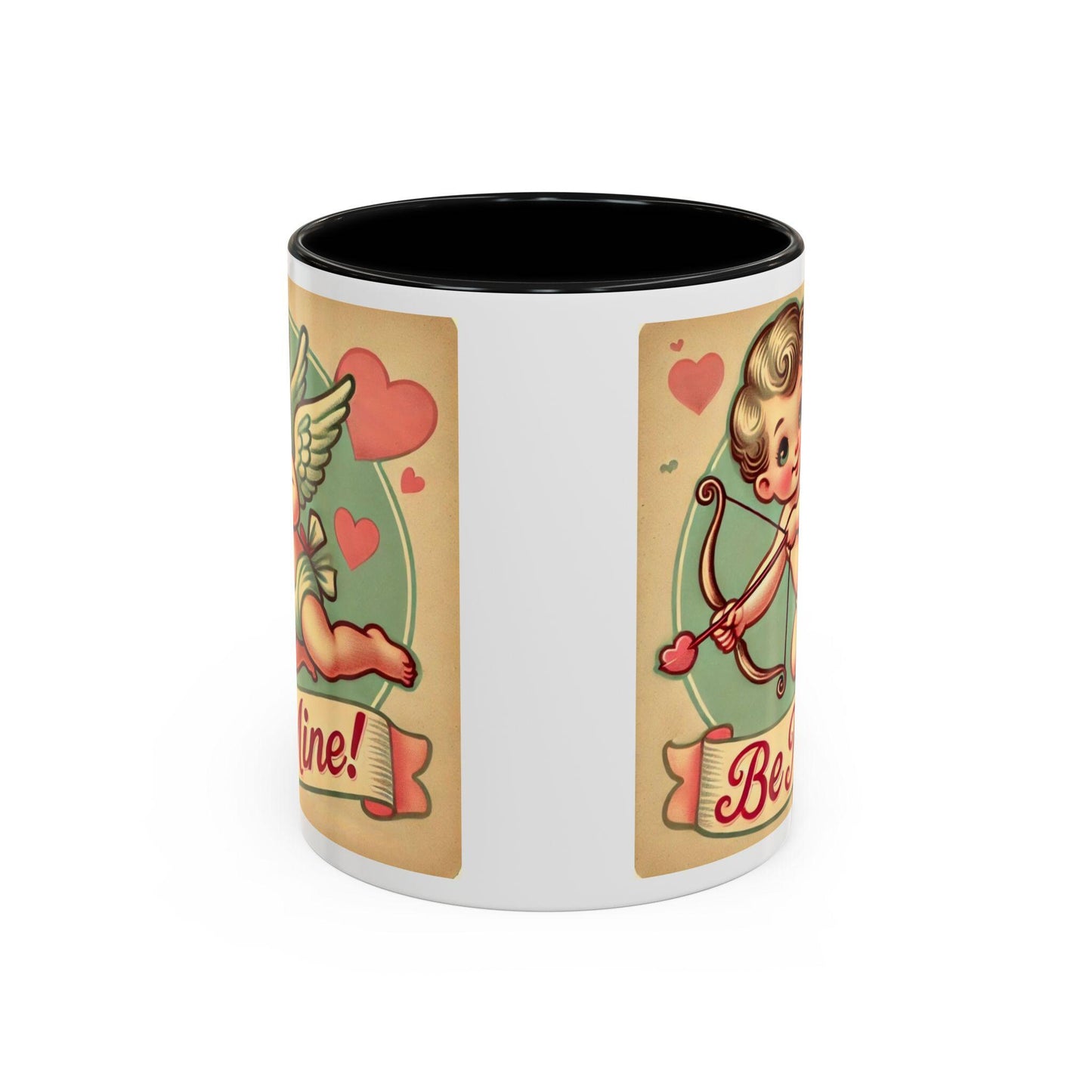 Cute Valentine's Day Gift Coffee Mug (11oz, 15oz), Ceramic Coffee Mug for Girlfriend Boyfriend, Cupid, Valentine Gift, Sweetheart