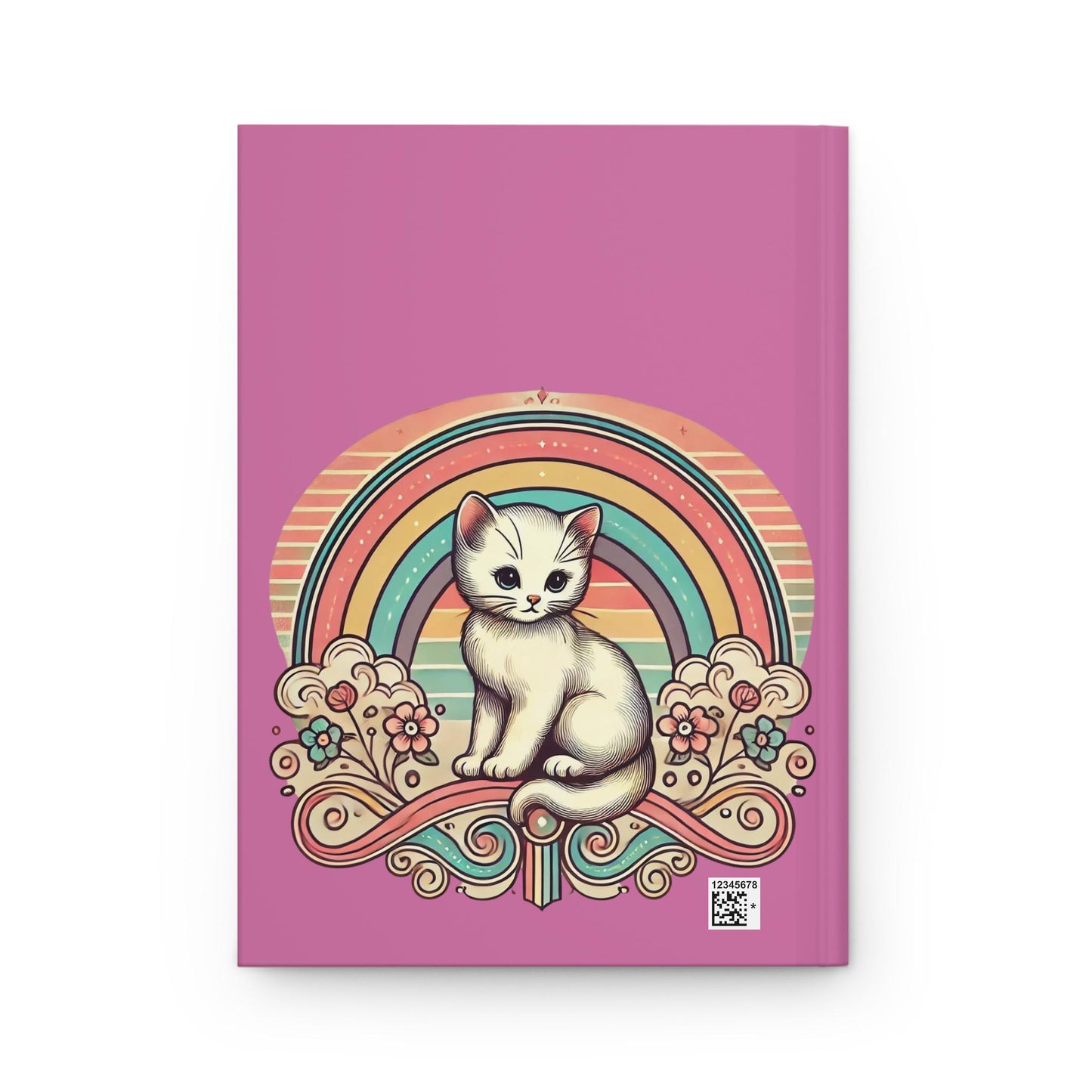 Cat Journal Hardcover - Funny Spells Vintage Design Matte Journal - Humorous Notebook, Book Lovers Gift, Retro Art Diary